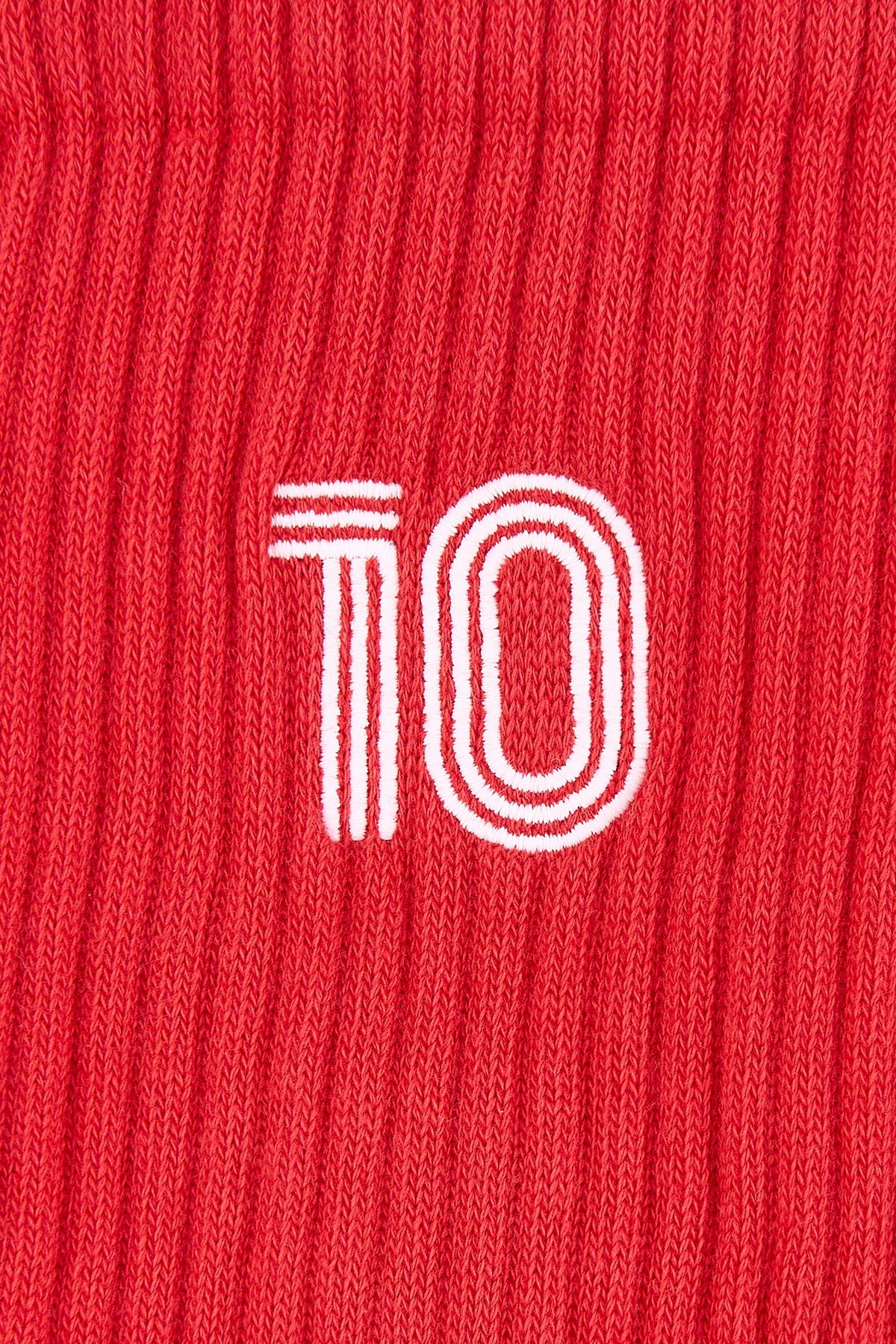 Türkiye 10 Havlu Çorap - Kırmızı