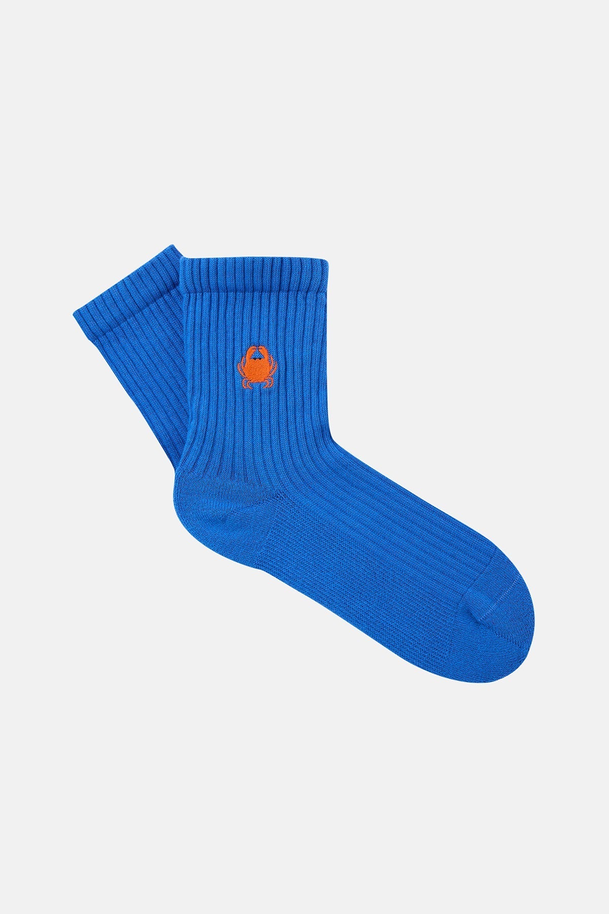 Yengeç Havlu Çorap - Saks Mavi