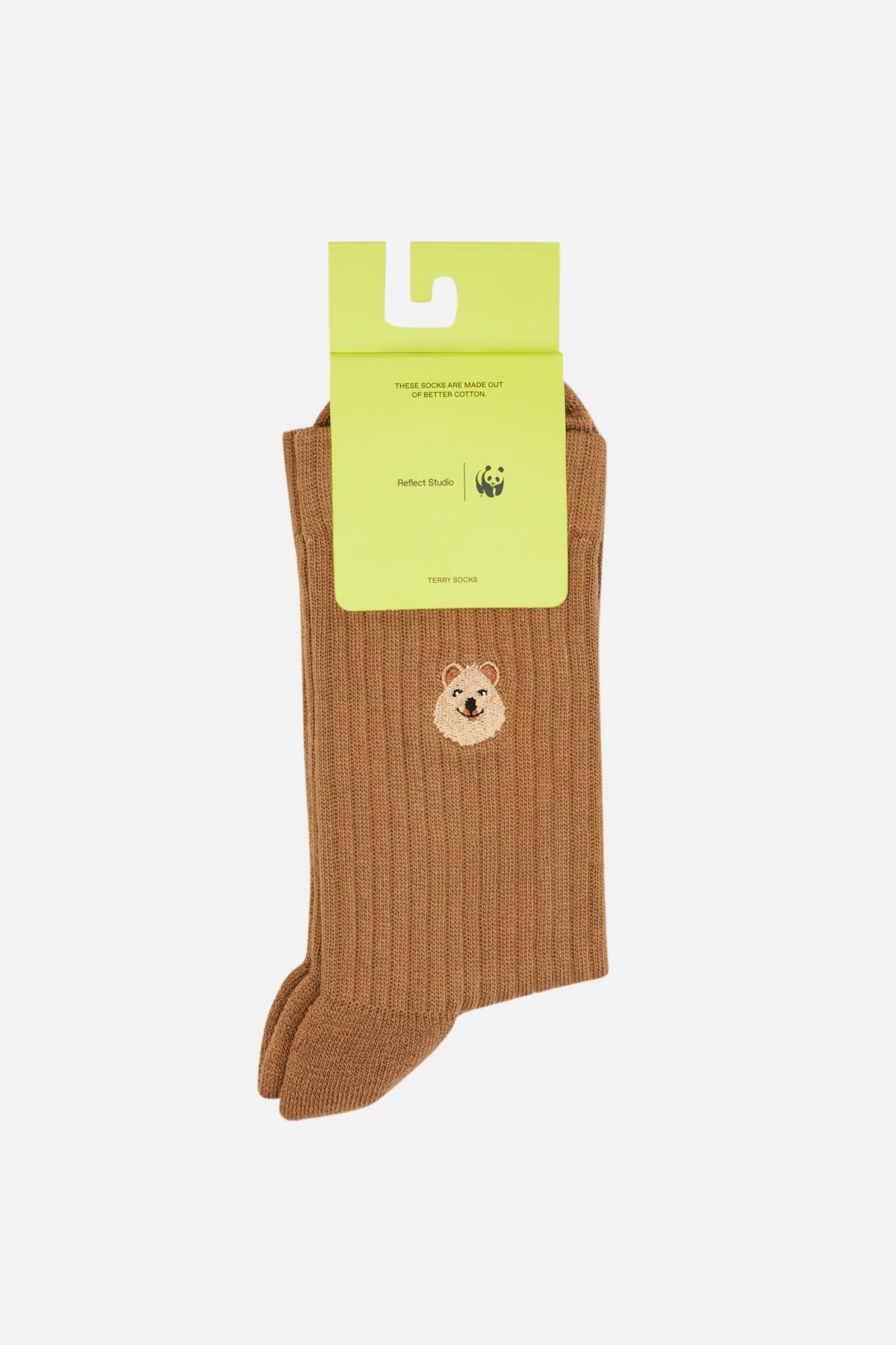 Quokka Havlu Çorap - Boz Kahve