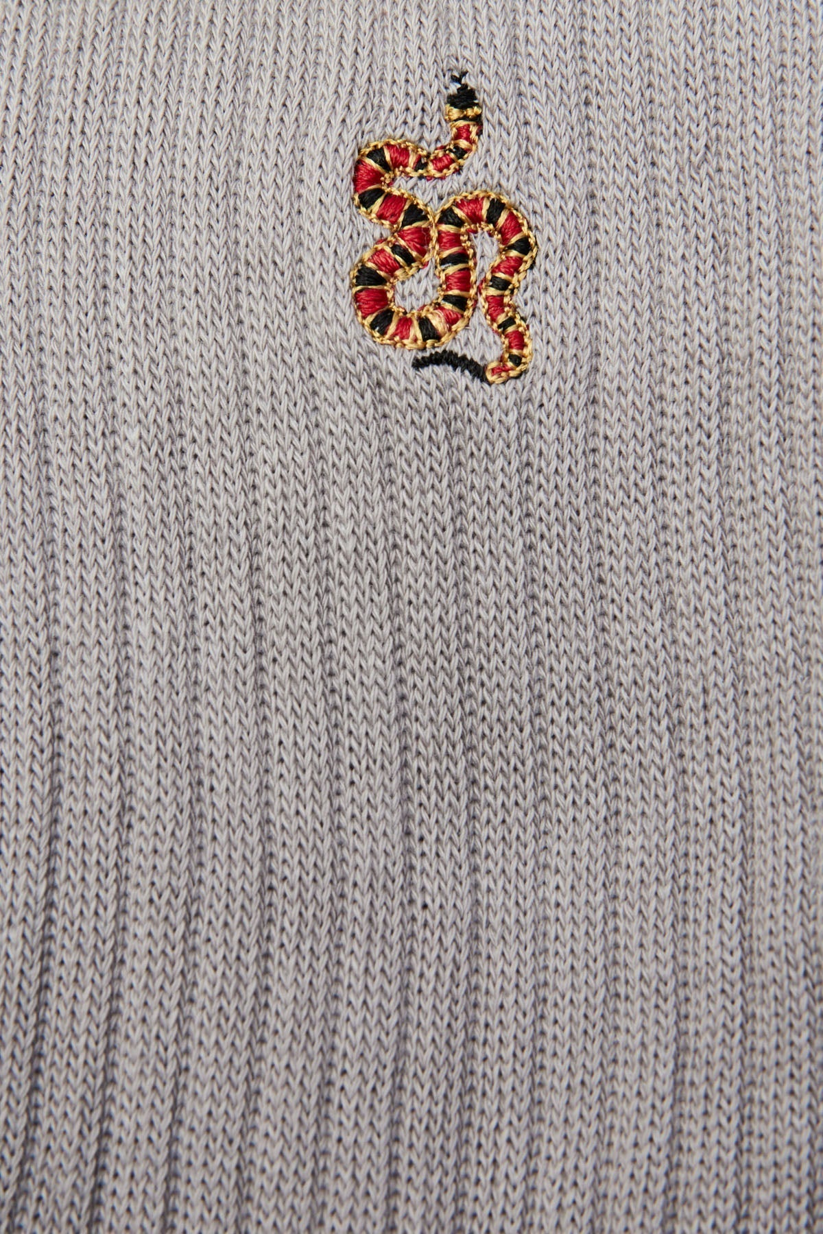 Mercan Yılanı Havlu Çorap - Açık Gri