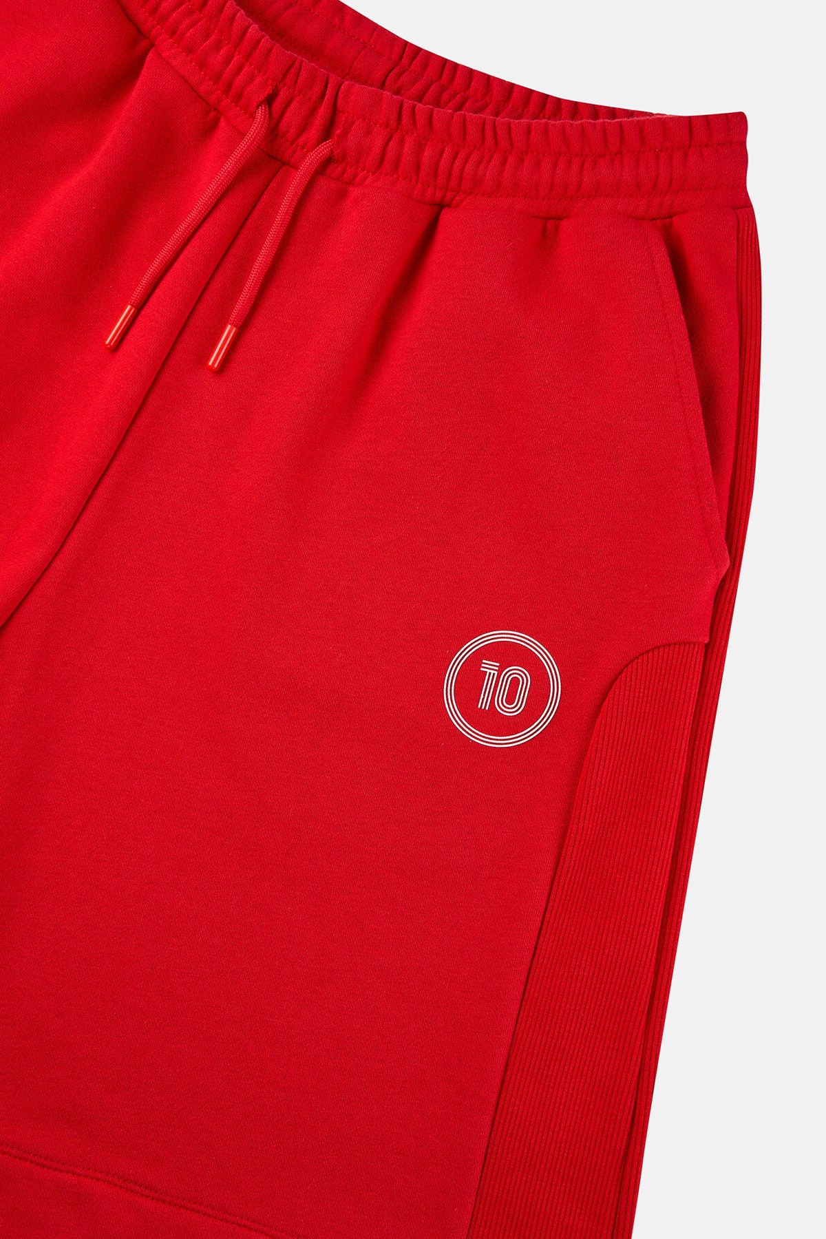 Türkiye 10 Soft Fleece Erkek Şort - Kırmızı