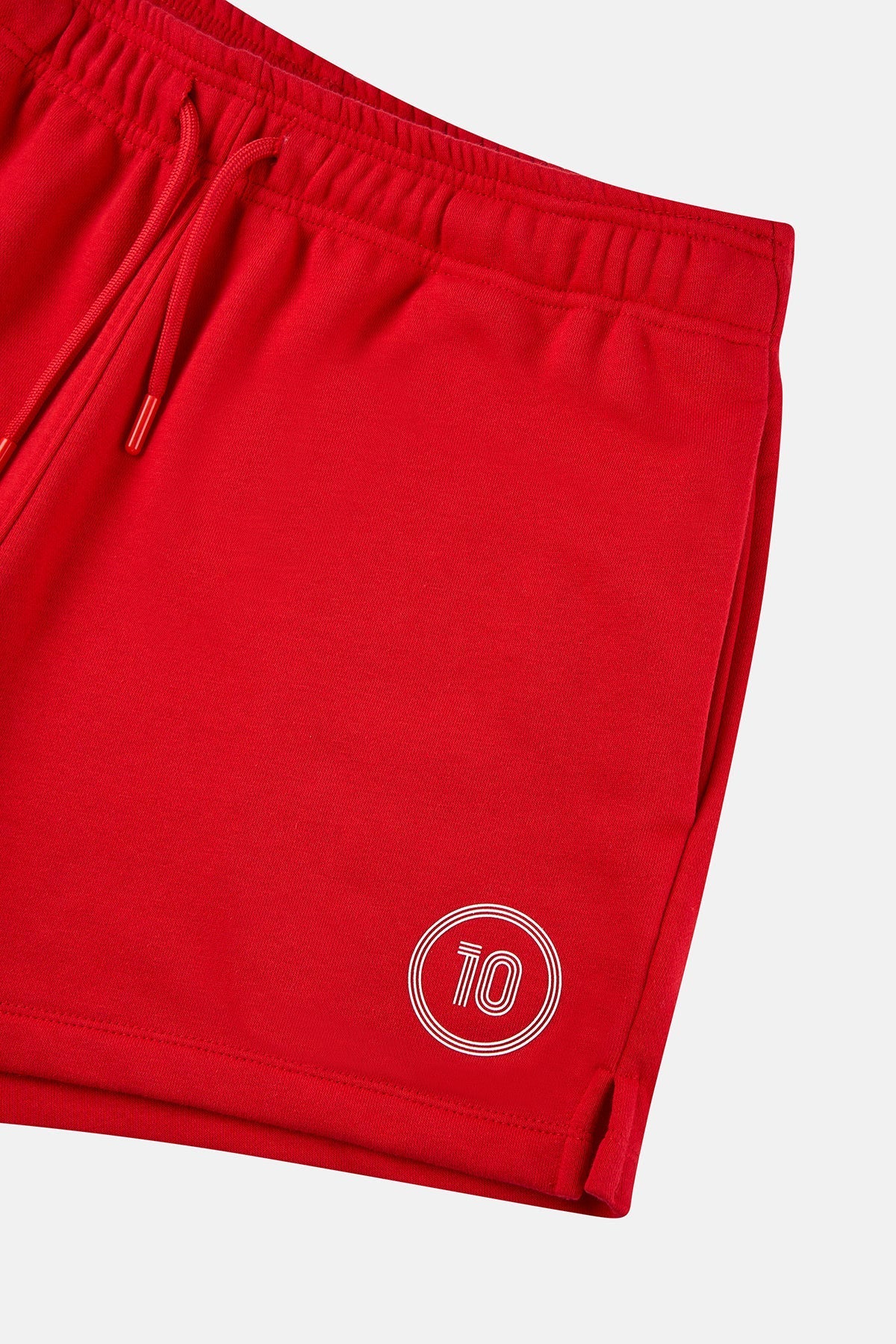 Türkiye 10 Soft Fleece Kadın Şort - Kırmızı