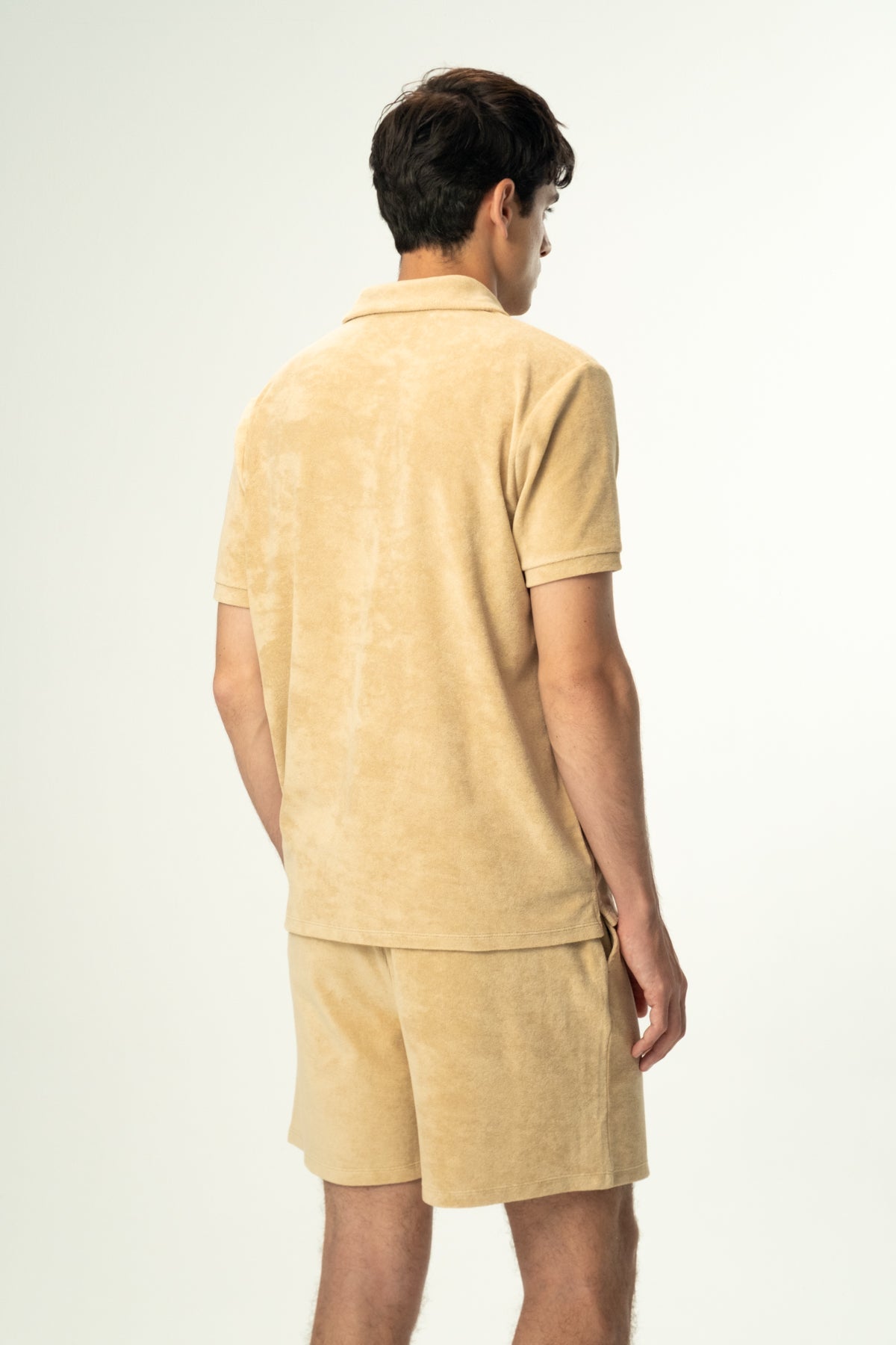 Panda Terry Erkek Şort  - Bej