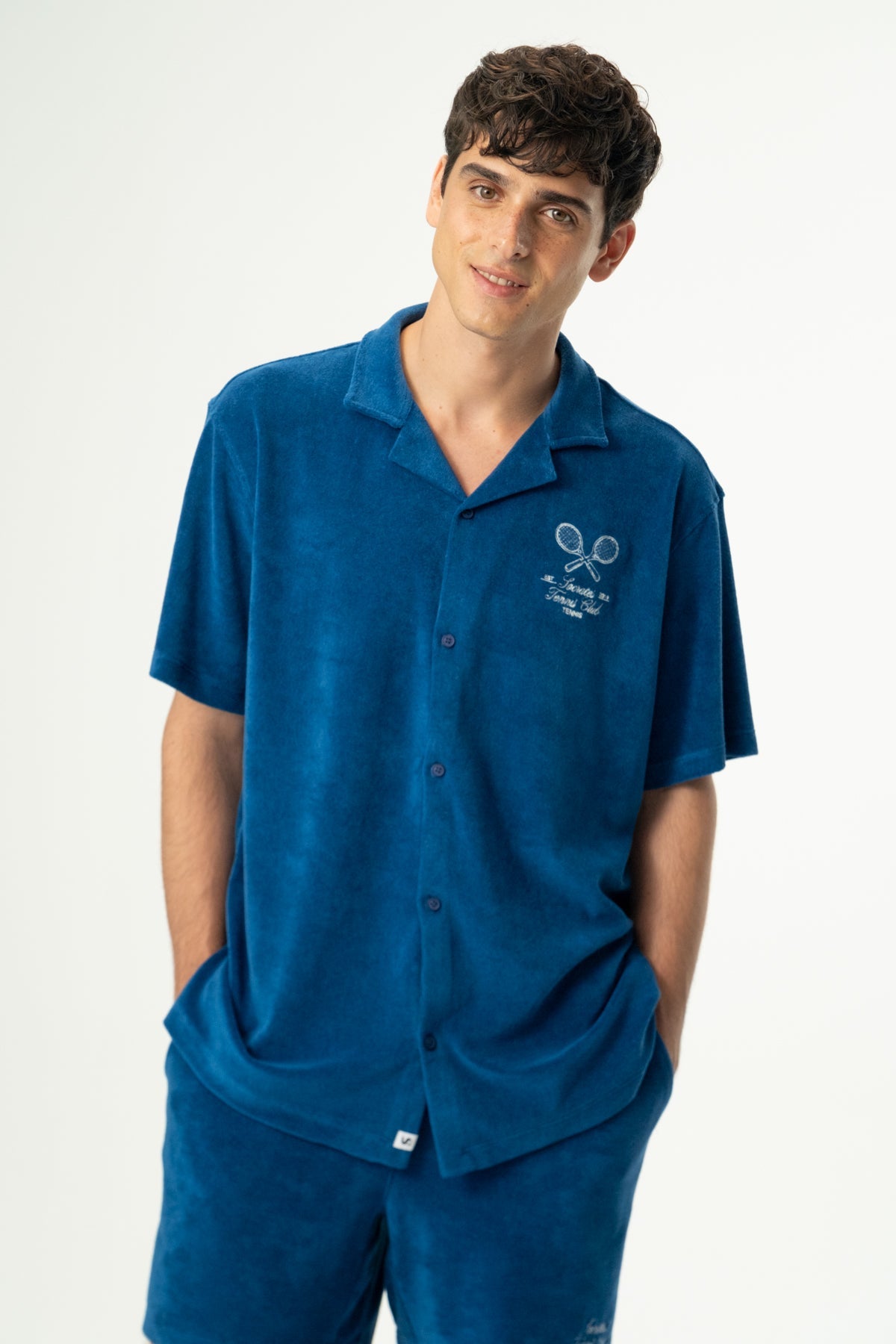 Socrates Tennis Club Terry Erkek Şort  - Lacivert