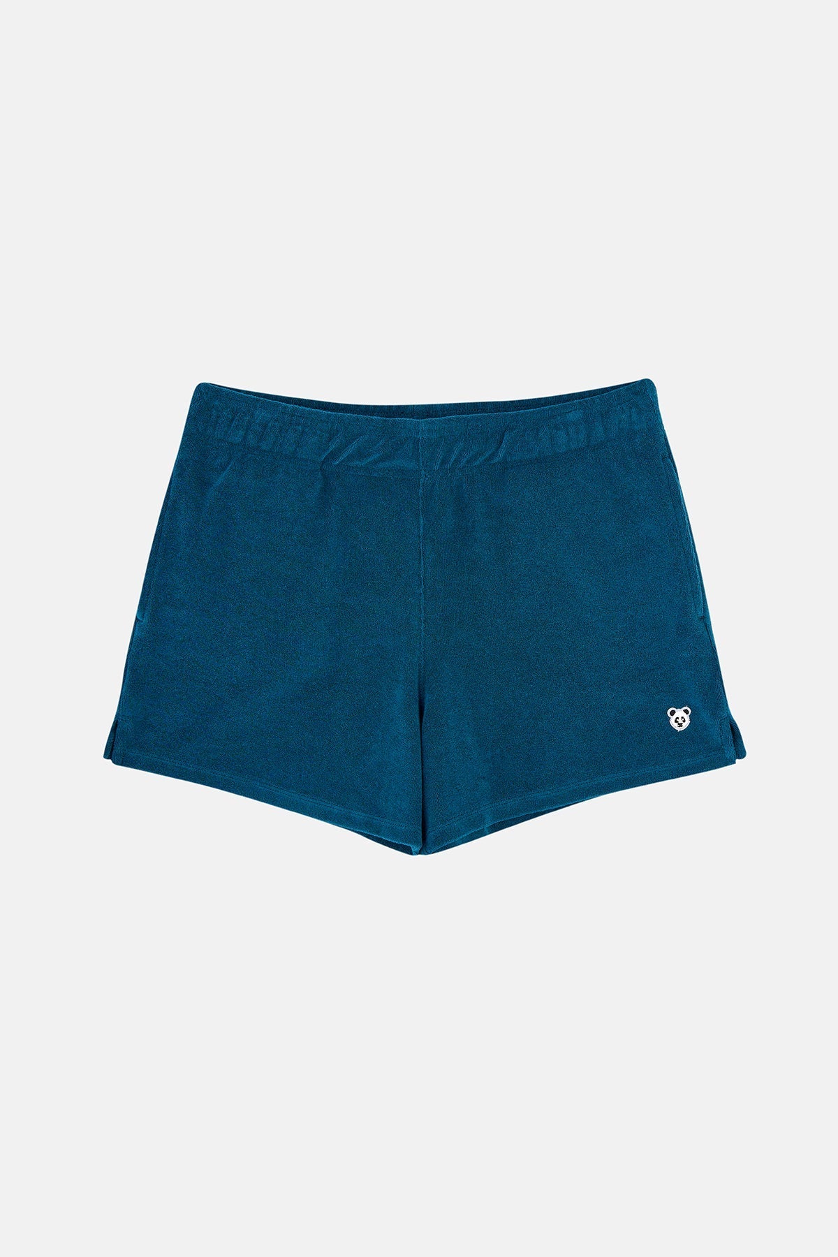 Panda Terry Kadın Şort  - Petrol Yeşili