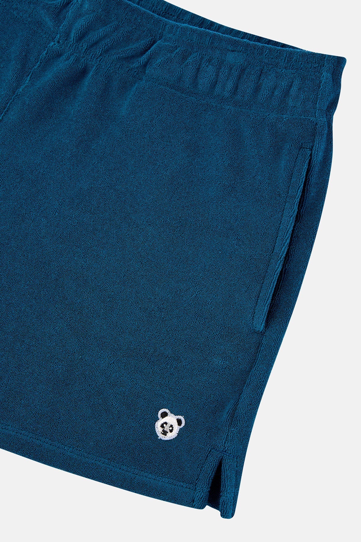 Panda Terry Kadın Şort  - Petrol Yeşili