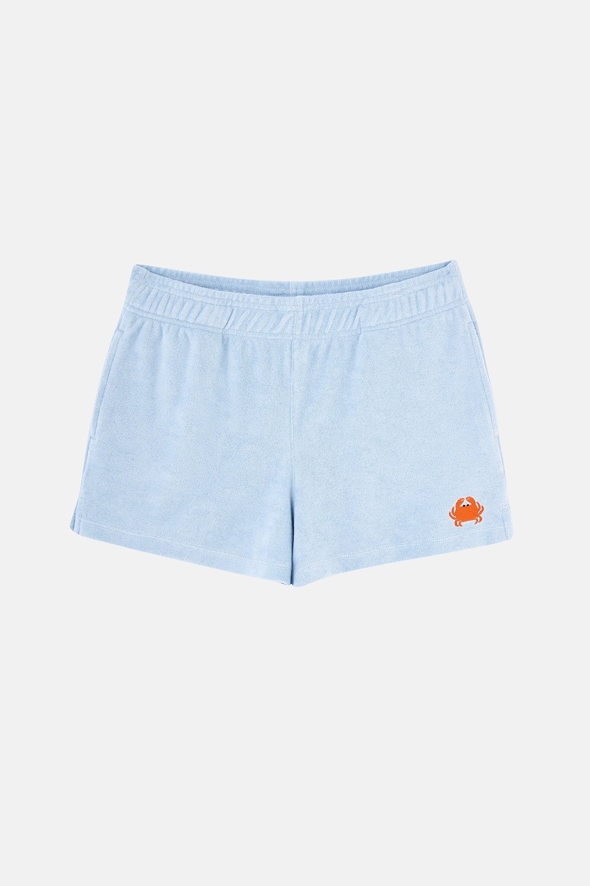 Yengeç Terry Kadın Şort  - Açık Mavi