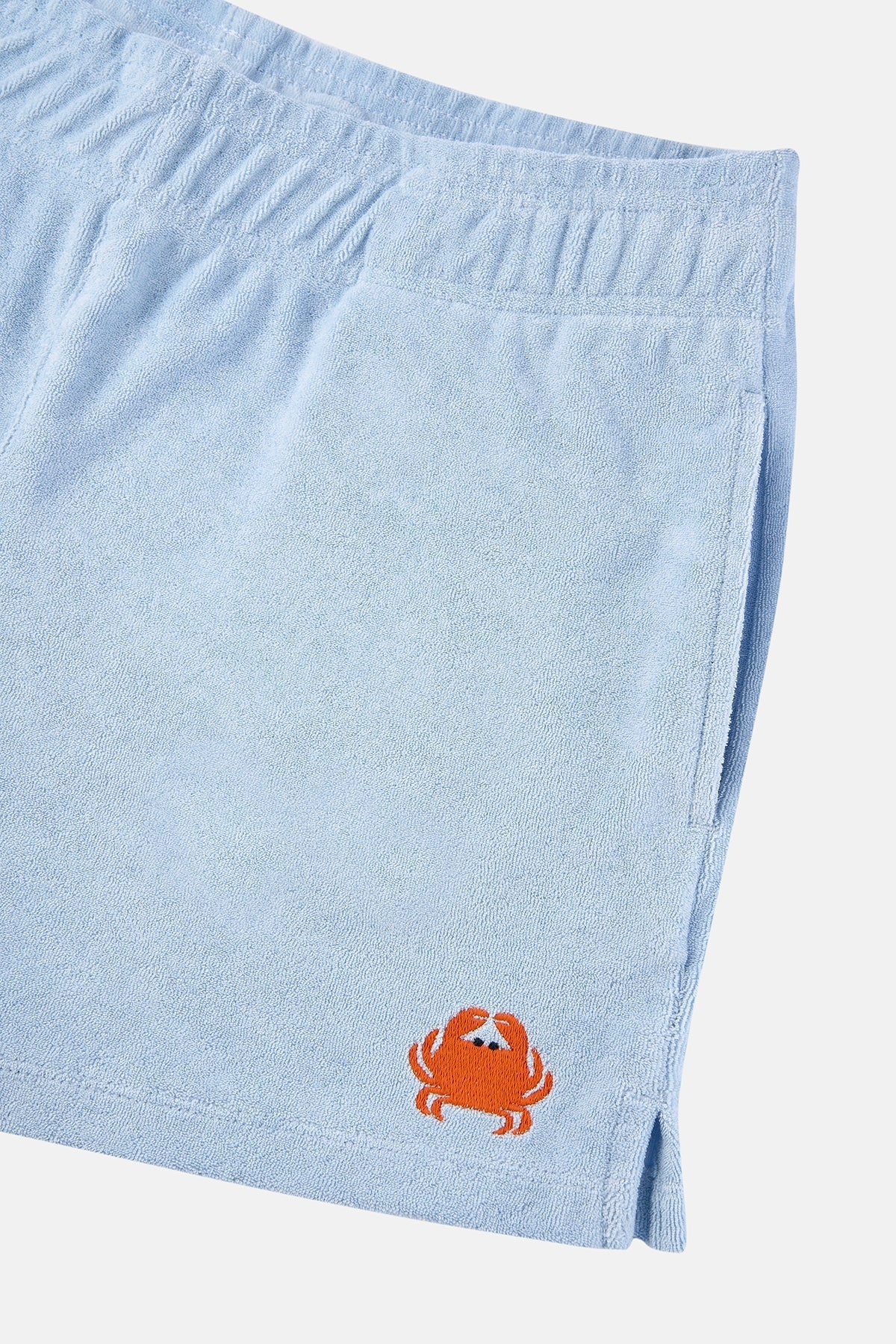 Yengeç Terry Kadın Şort  - Açık Mavi