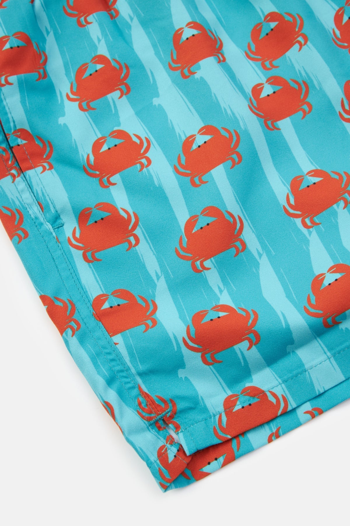 Yengeç All Over Print Deniz Şortu - Mavi