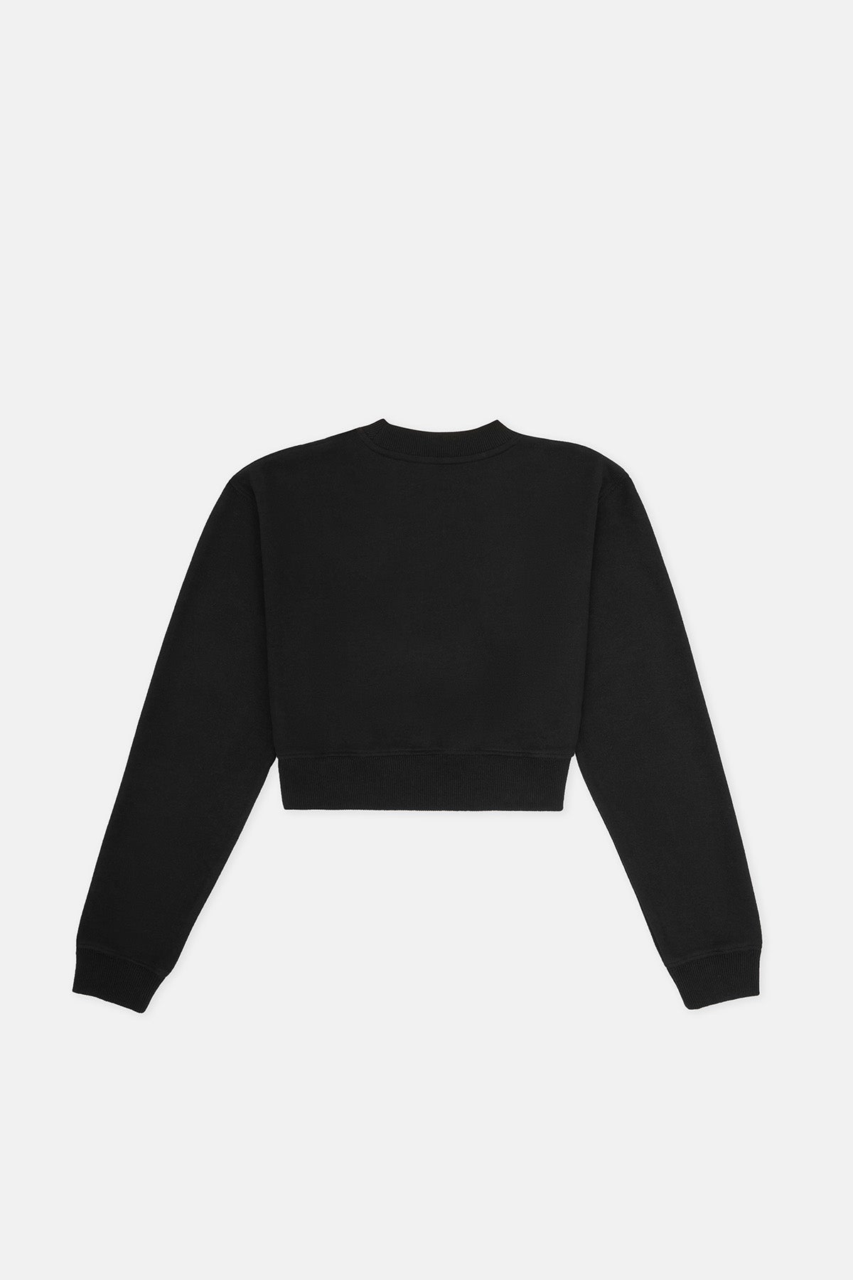 Giant Panda SuperSoft Crop Sweatshirt - Siyah
