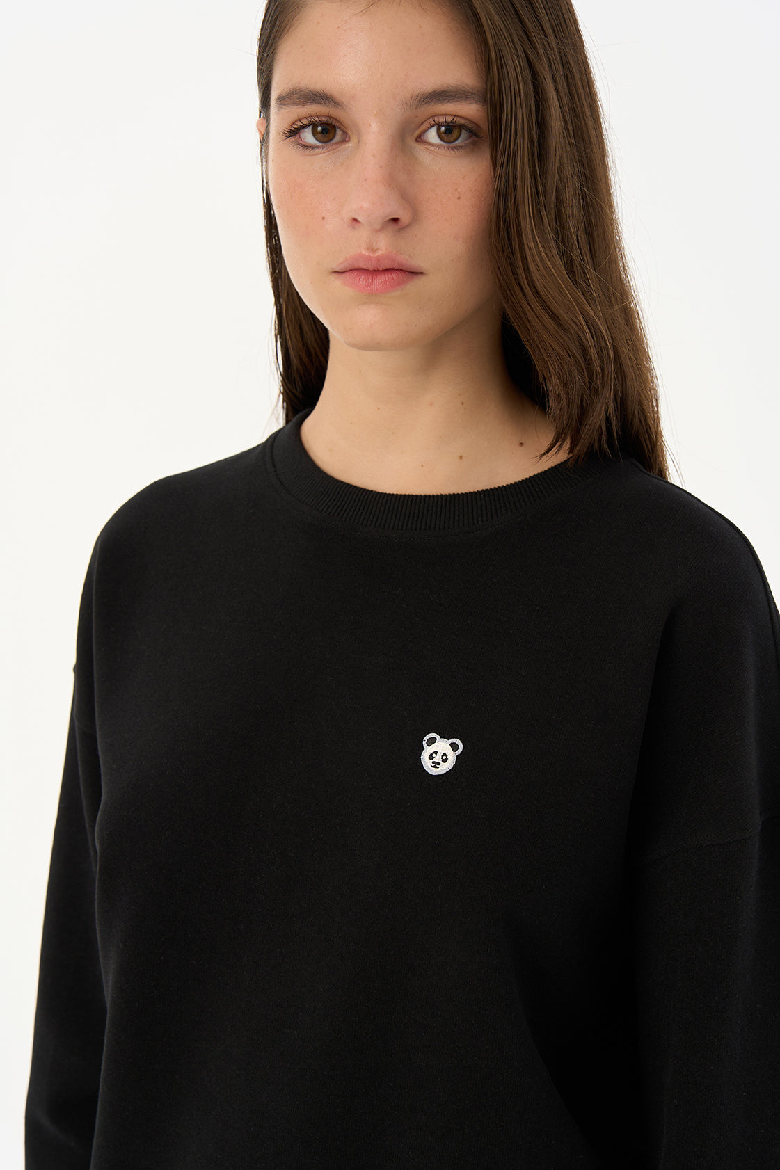 Panda SuperSoft Sweatshirt - Siyah