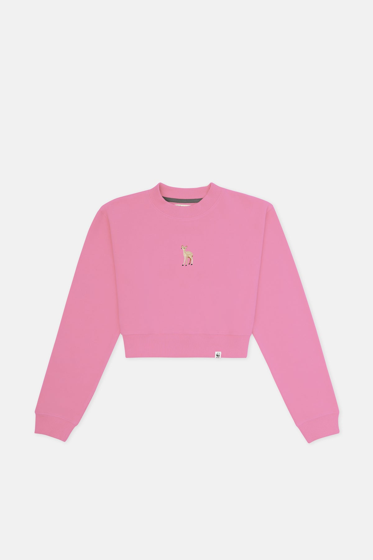 Ceylan  SuperSoft Crop Sweatshirt - Pembe