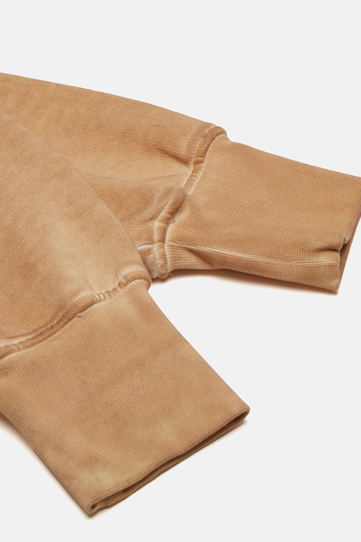 Logo Embroidered Washed Sweatshirt - Latte