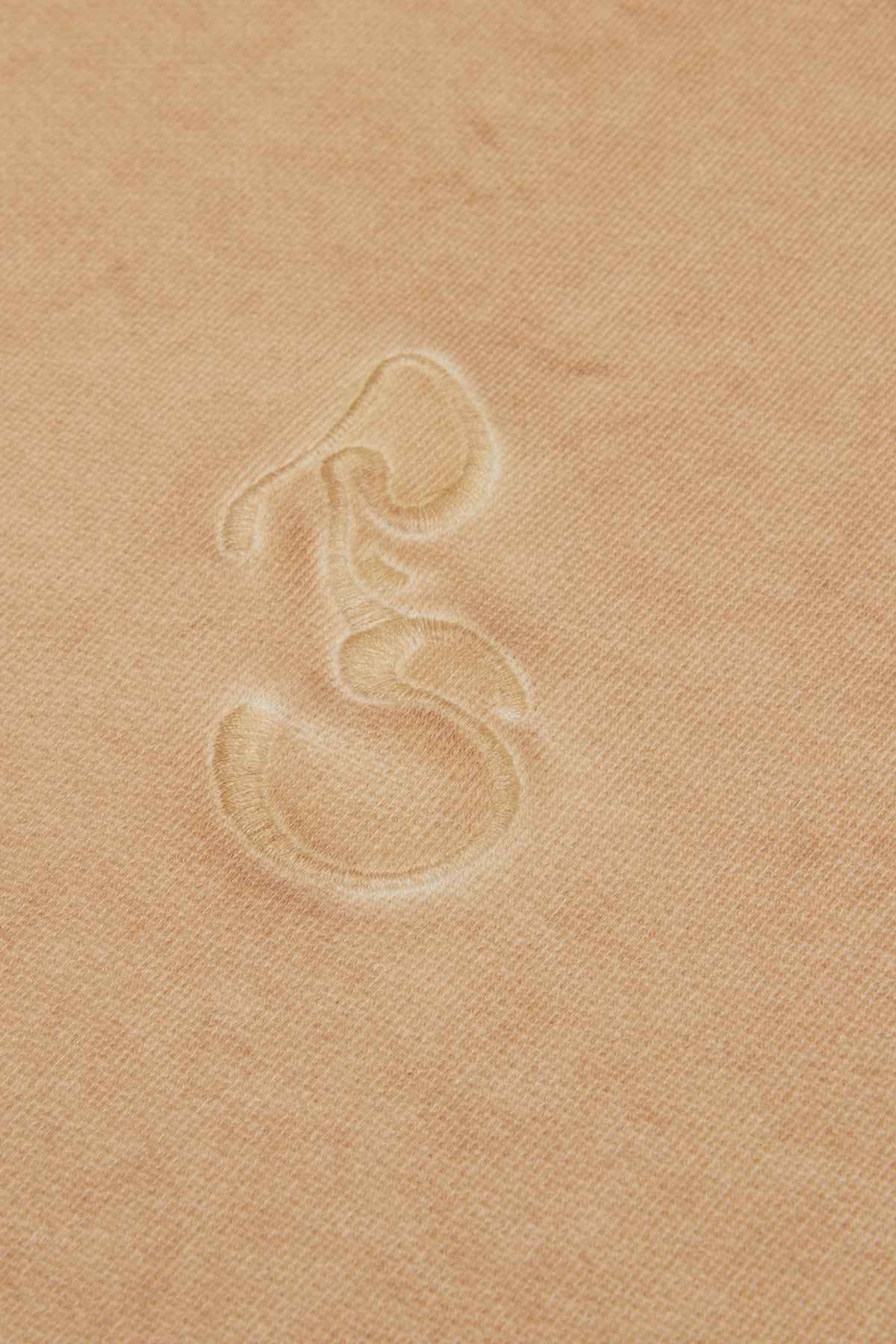 Logo Embroidered Washed Sweatshirt - Latte