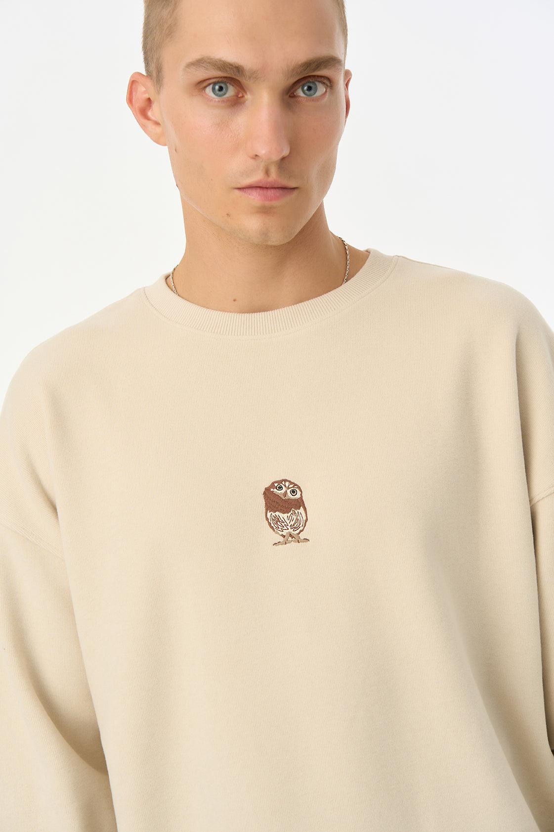 Goblin Baykuş SuperSoft Sweatshirt - Parşömen Bej