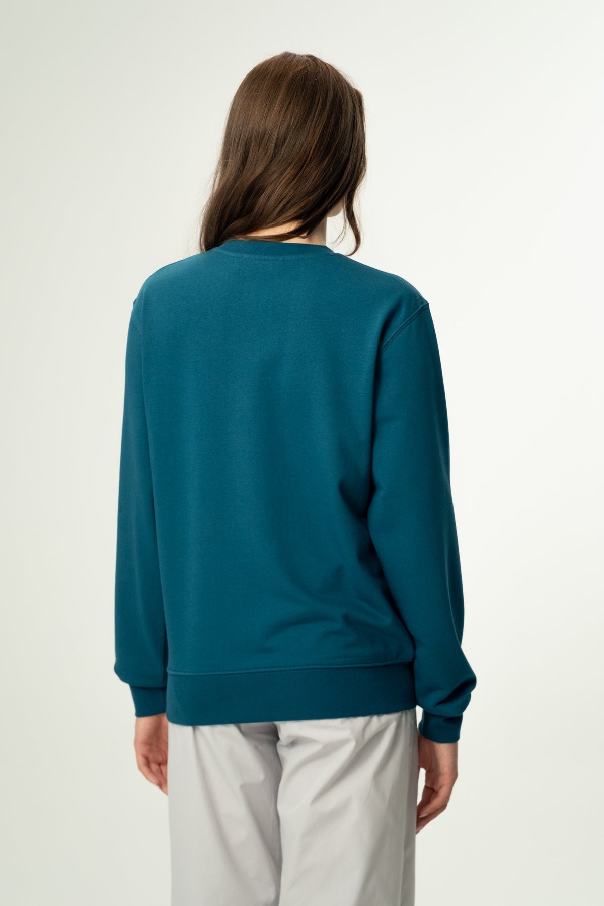 Geyik Soft Fleece Sweatshirt - Petrol Yeşili