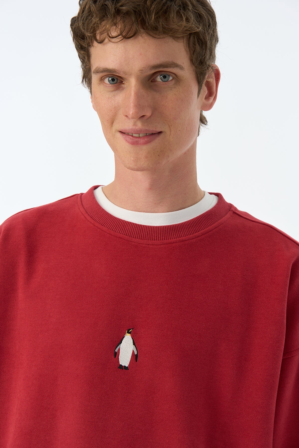 İmparator Penguen SuperSoft Sweatshirt - Bordo