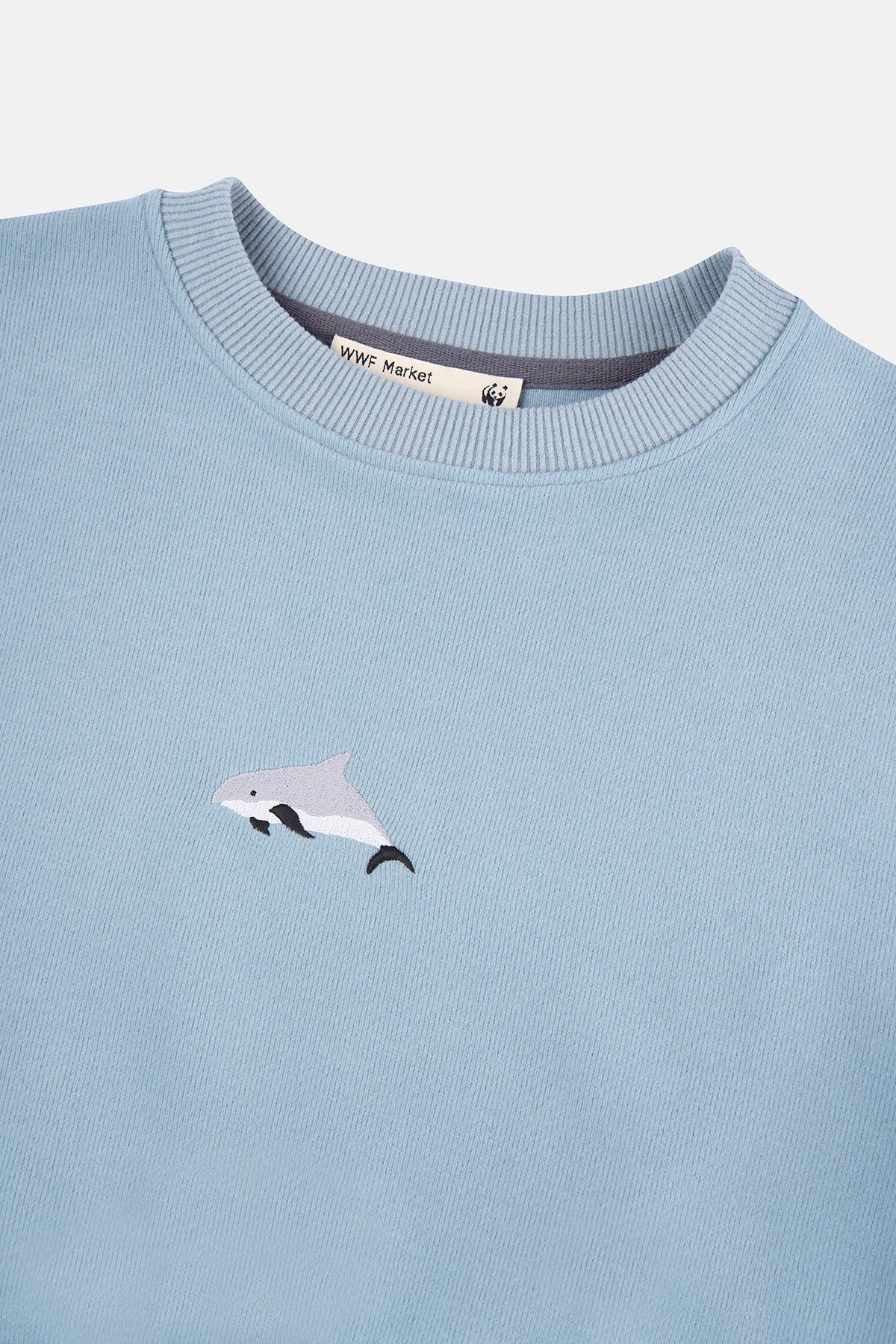 Yunus SuperSoft Crop Sweatshirt - Açık Mavi