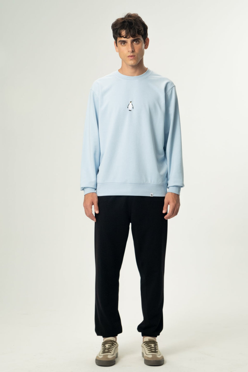 İmparator Penguen Soft Fleece Sweatshirt - Bebek Mavisi