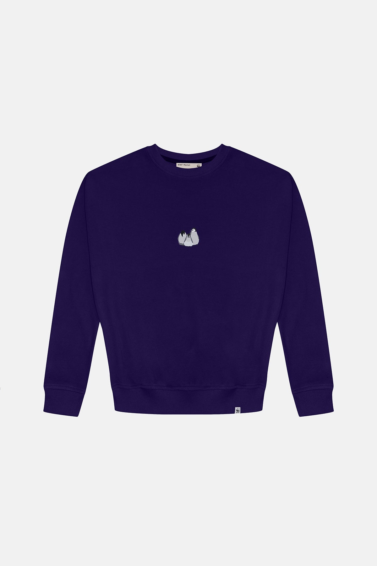 Yavru İmparator Penguen Oversize SuperSoft Sweatshirt - Mor