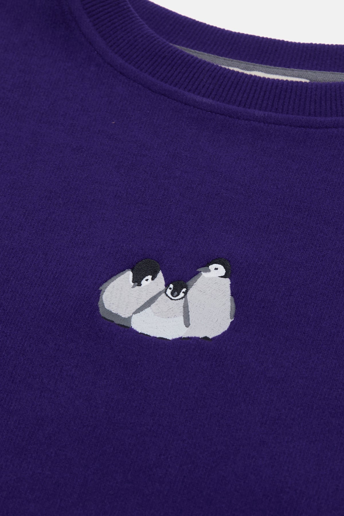 Yavru İmparator Penguen Oversize SuperSoft Sweatshirt - Mor