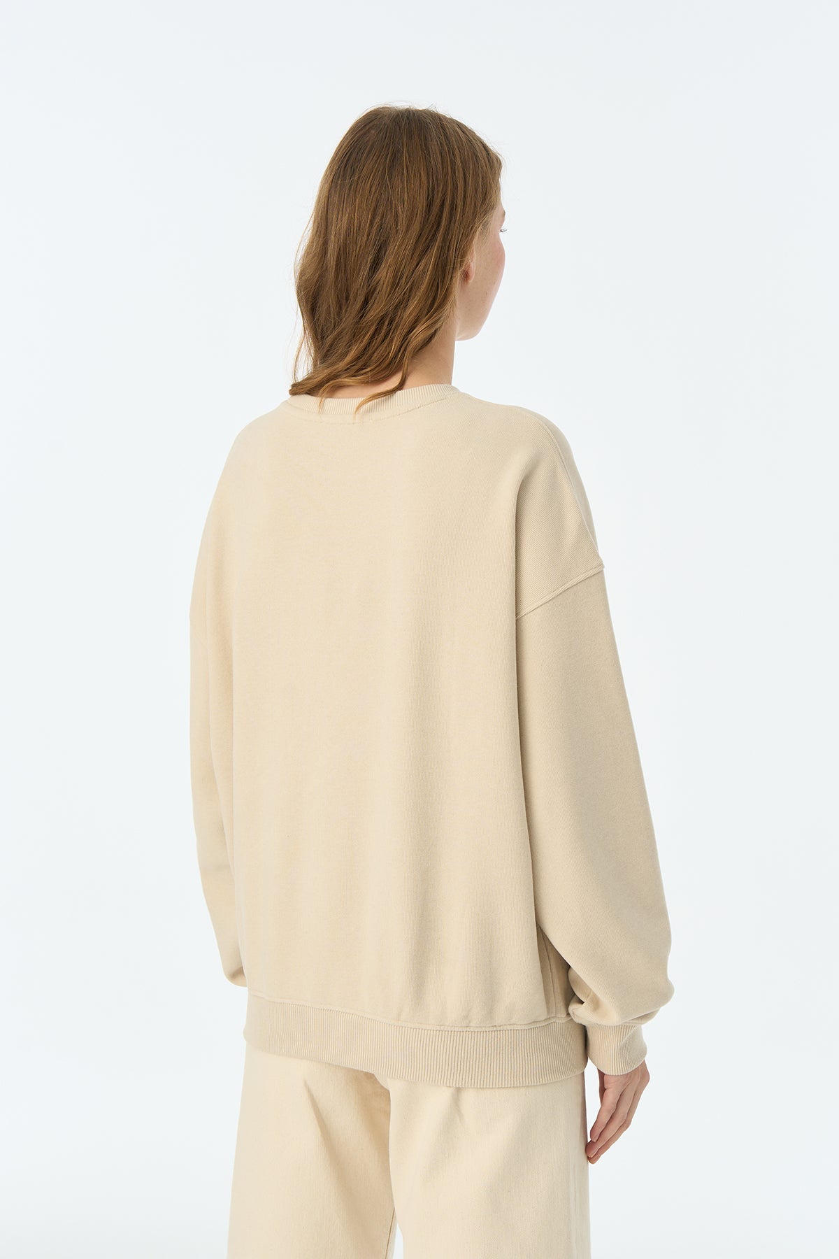 Sincap Oversize SuperSoft Sweatshirt - Parşömen Bej