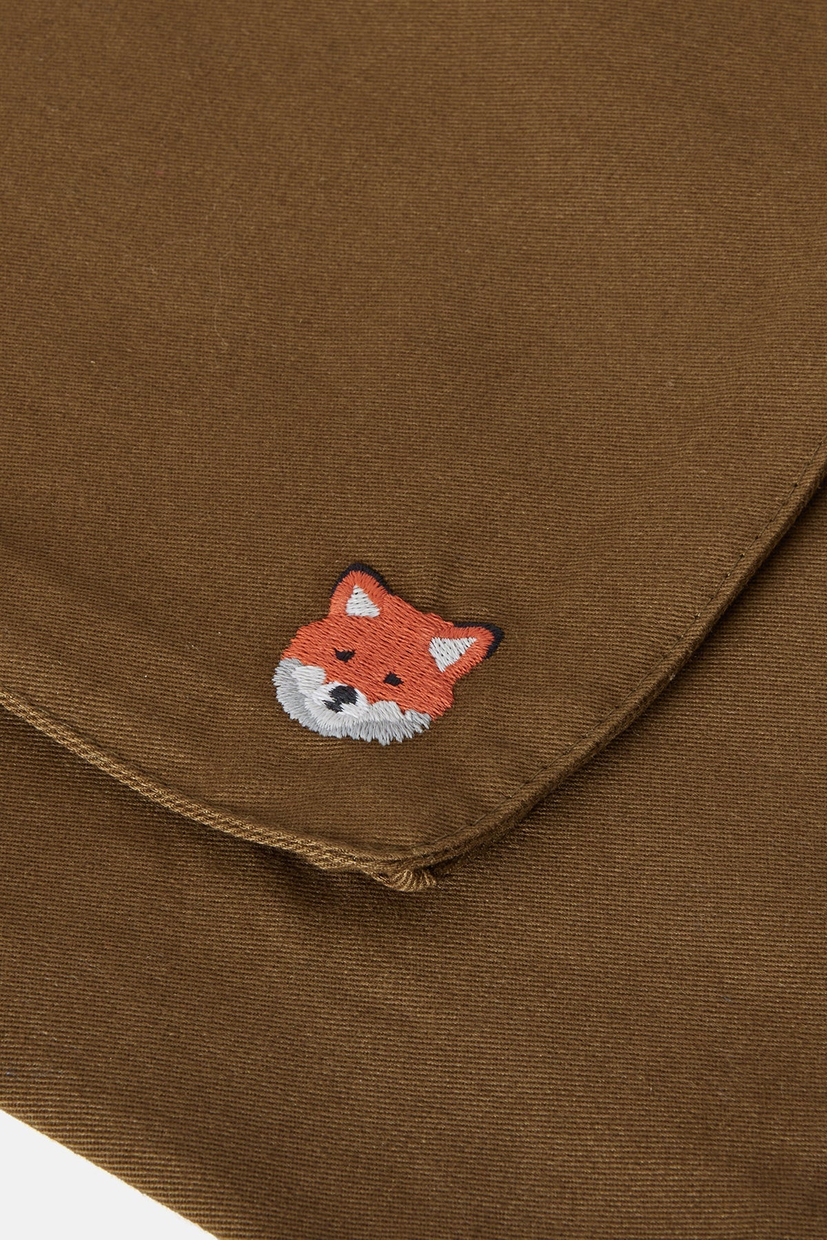 Kızıl Tilki Dokuma Cepli Tote Bag - Haki