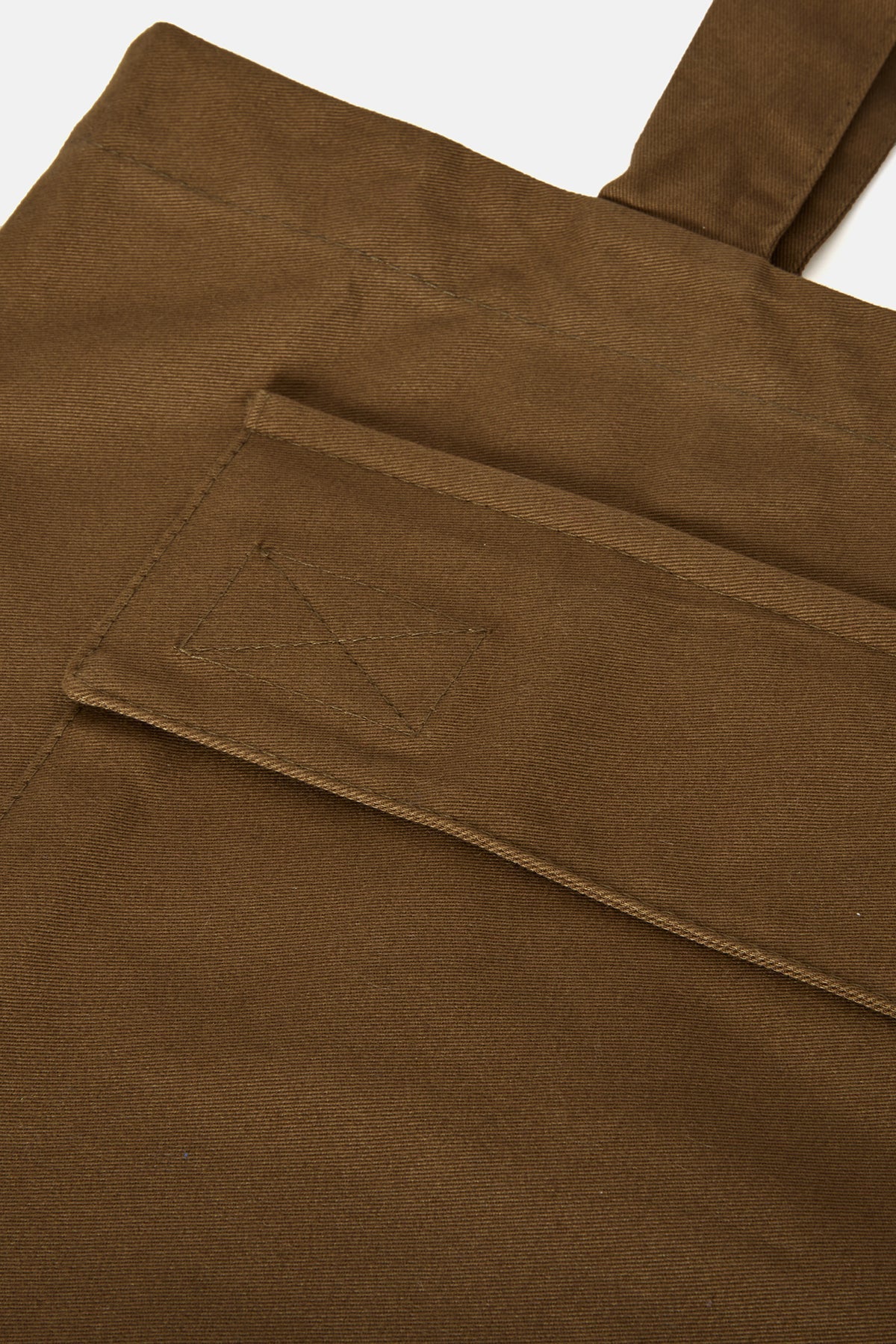 Kızıl Tilki Dokuma Cepli Tote Bag - Haki