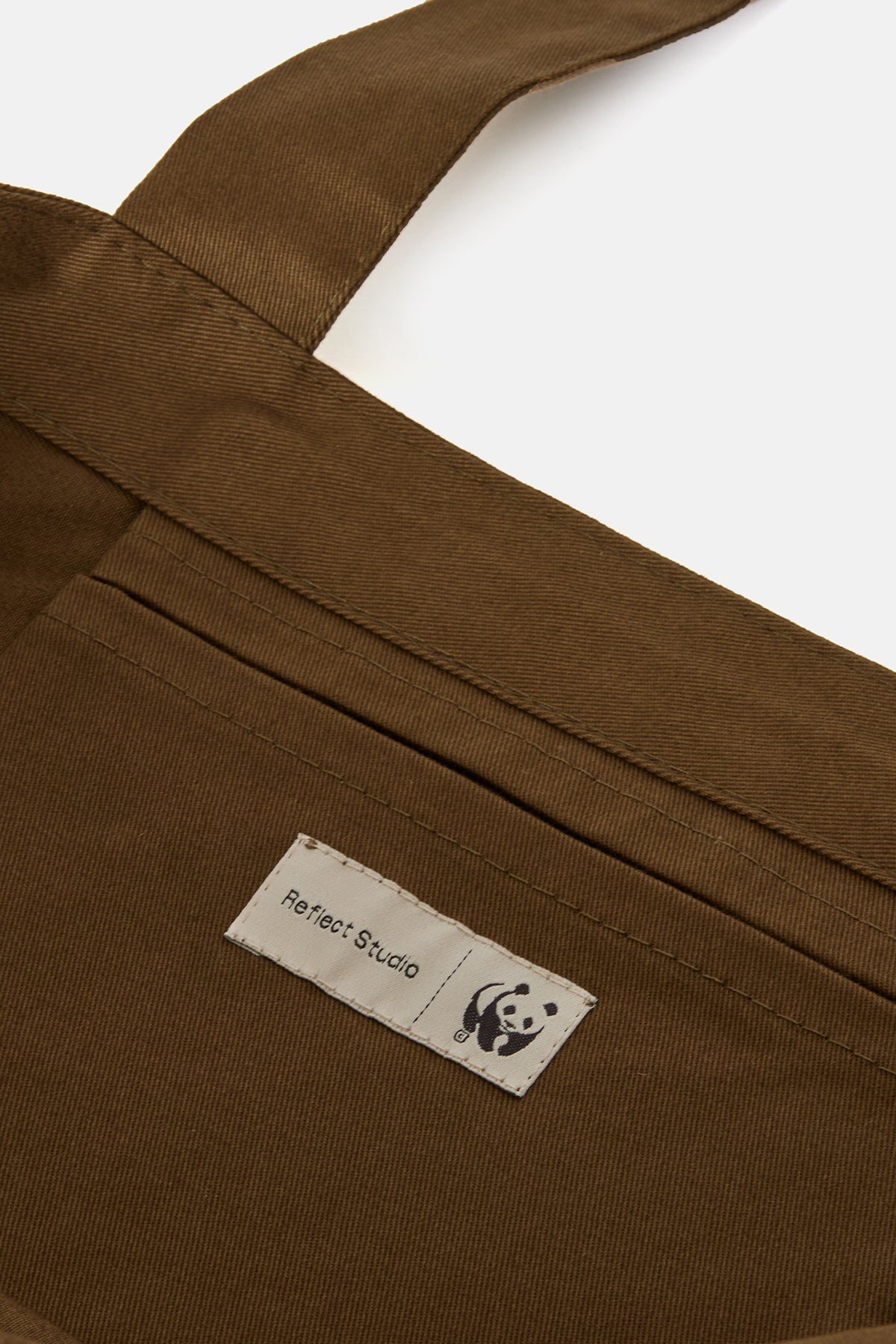 Kızıl Tilki Dokuma Cepli Tote Bag - Haki