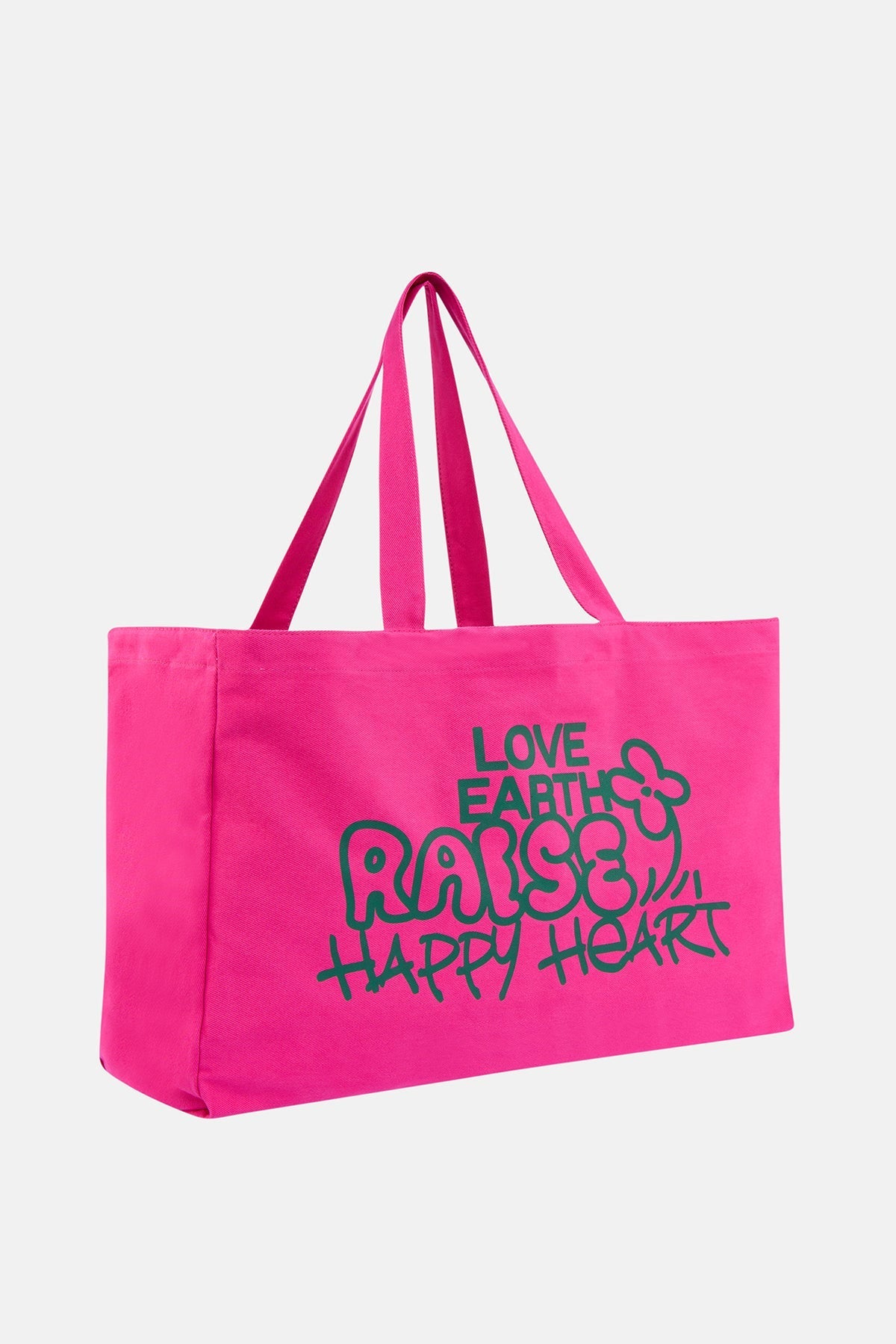 Love Earth Gabardin Çanta - Şeker Pembe