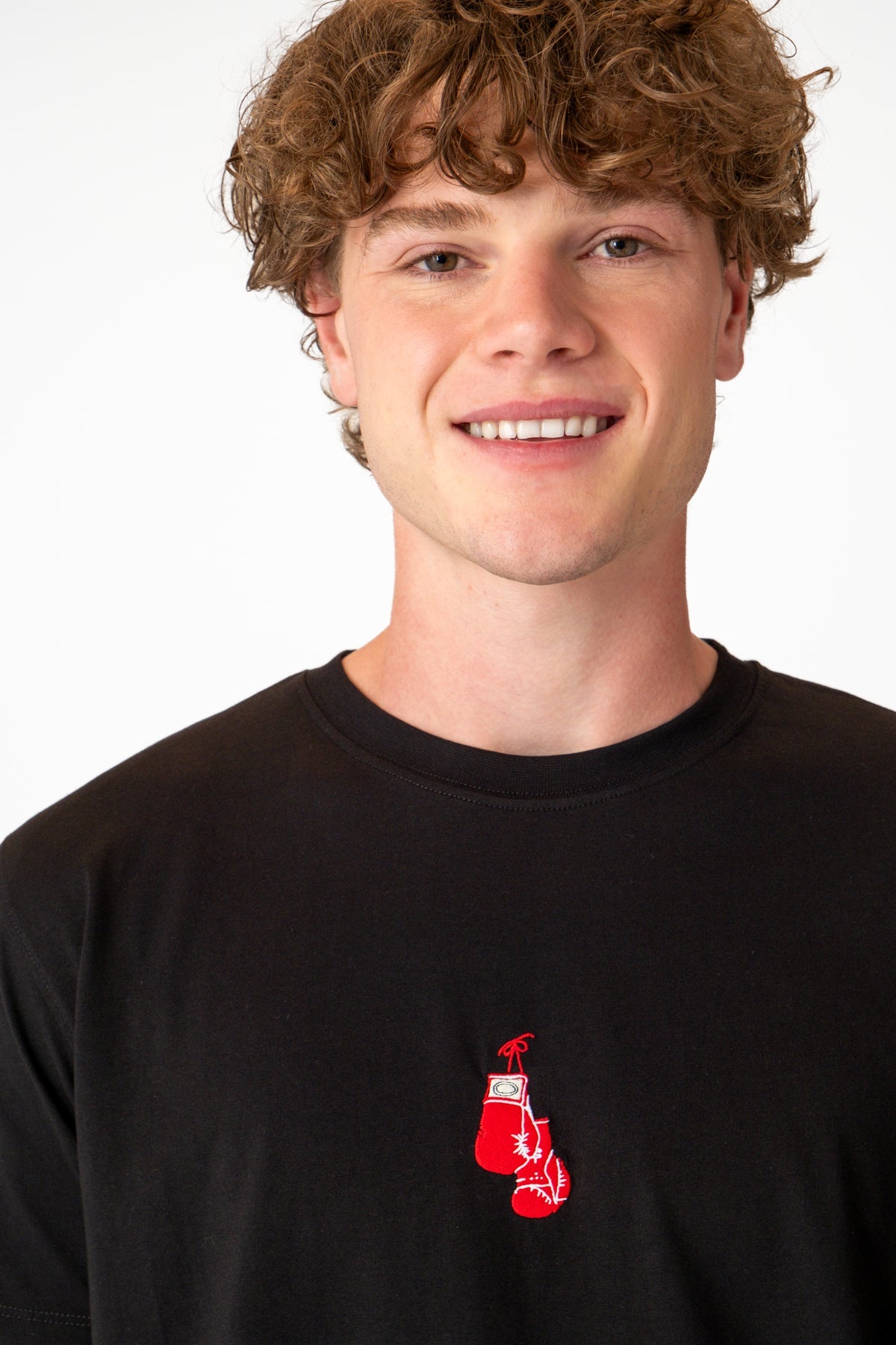 Boxing Gloves Light-Weight T-Shirt - Siyah