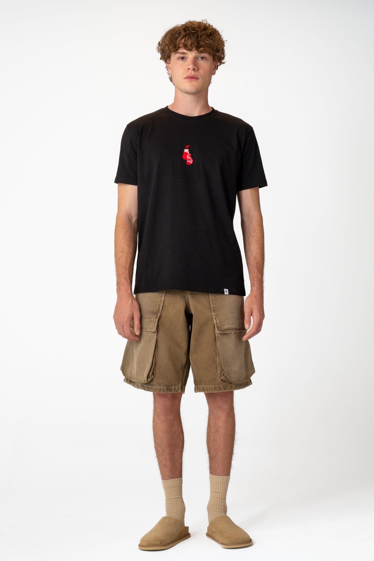 Boxing Gloves Light-Weight T-Shirt - Siyah