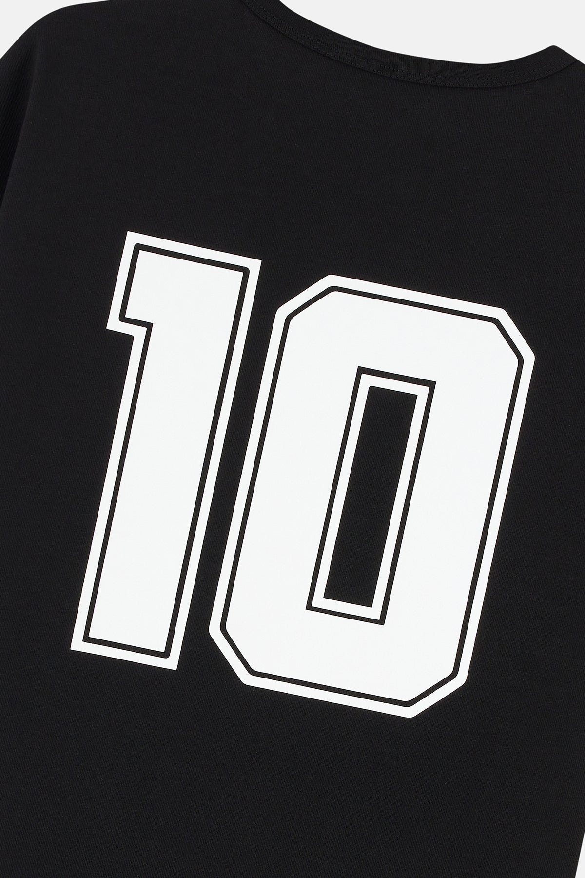 Number 10  Oversize T-Shirt - Siyah