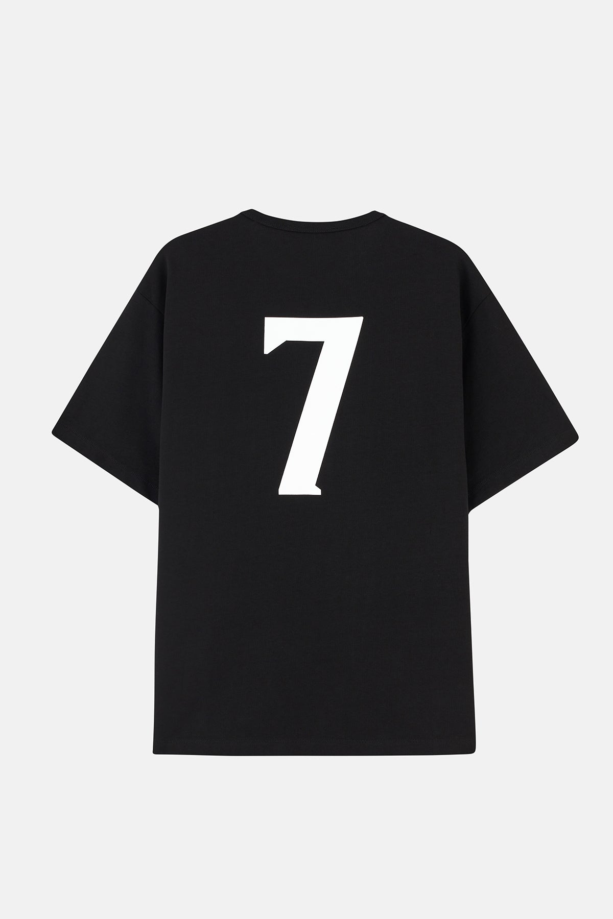 Number 7 Oversize T-Shirt - Siyah