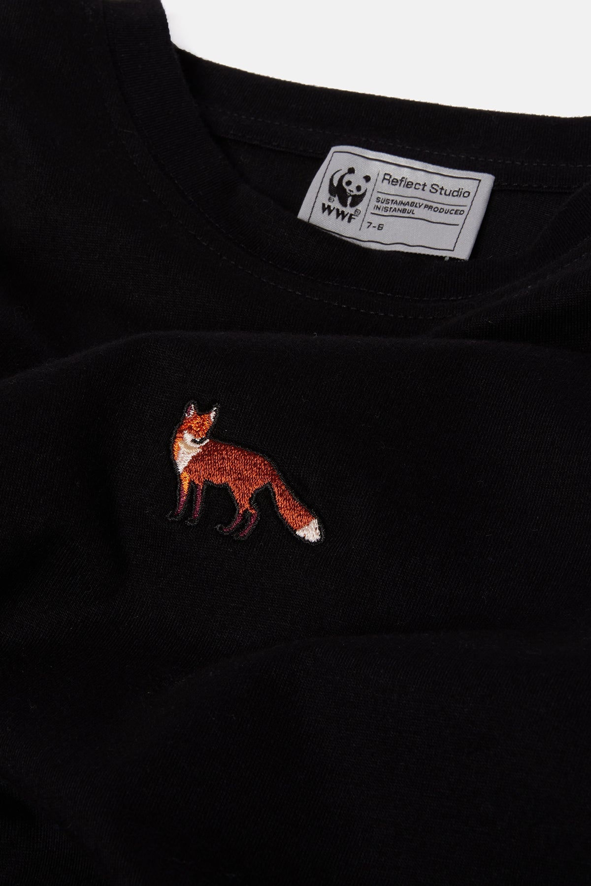 Kızıl Tilki Soft Çocuk T-Shirt - Siyah