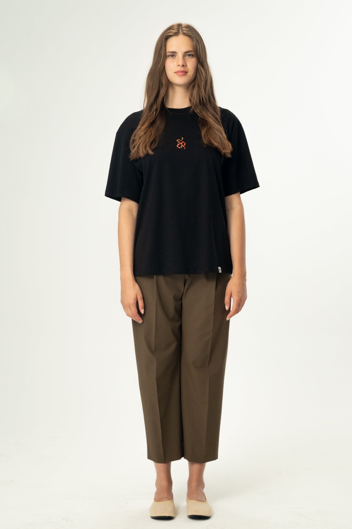 Mercan Yılanı Oversize Light-Weight T-Shirt - Siyah