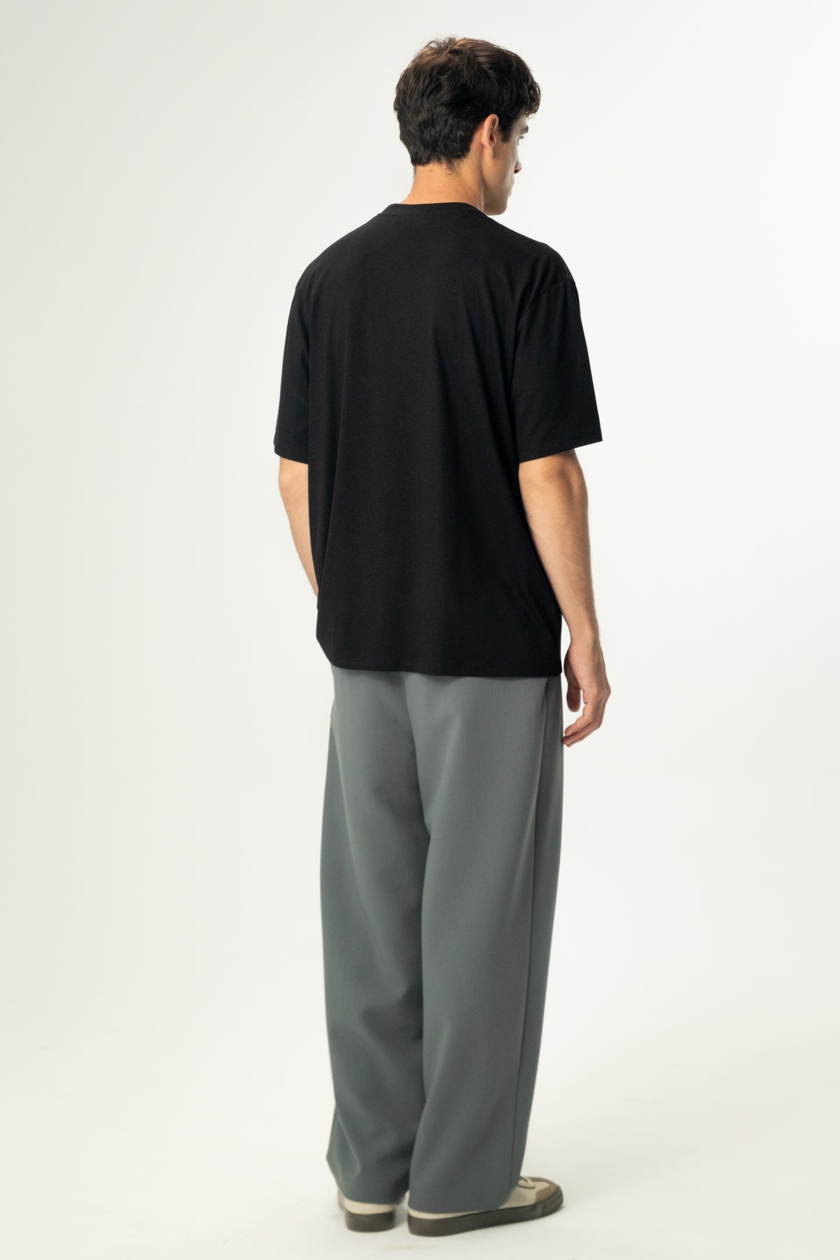 Mercan Yılanı Oversize Light-Weight T-Shirt - Siyah