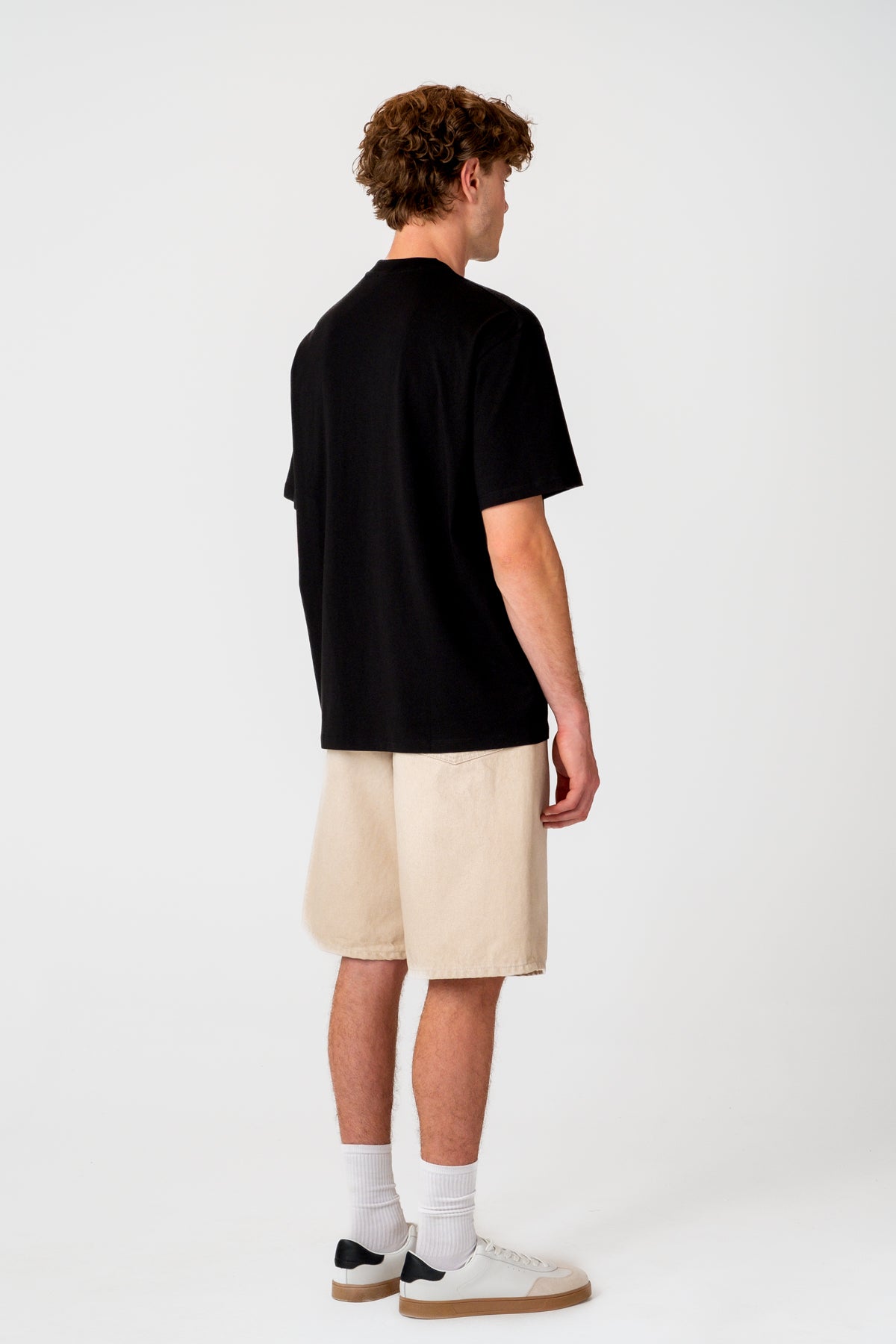 Panda Oversize Light-Weight T-Shirt - Siyah