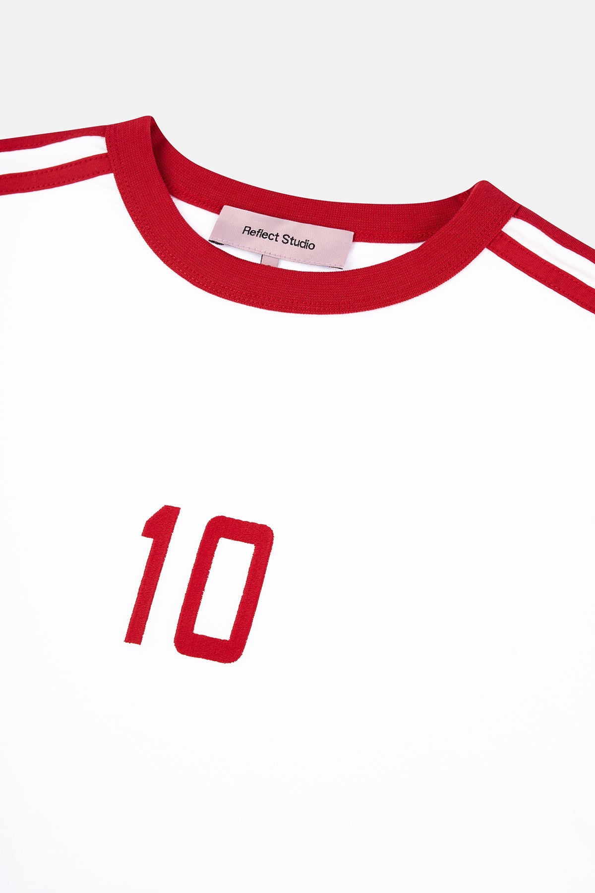 Türkiye 10  Light-Weight Crop T-Shirt  - Beyaz