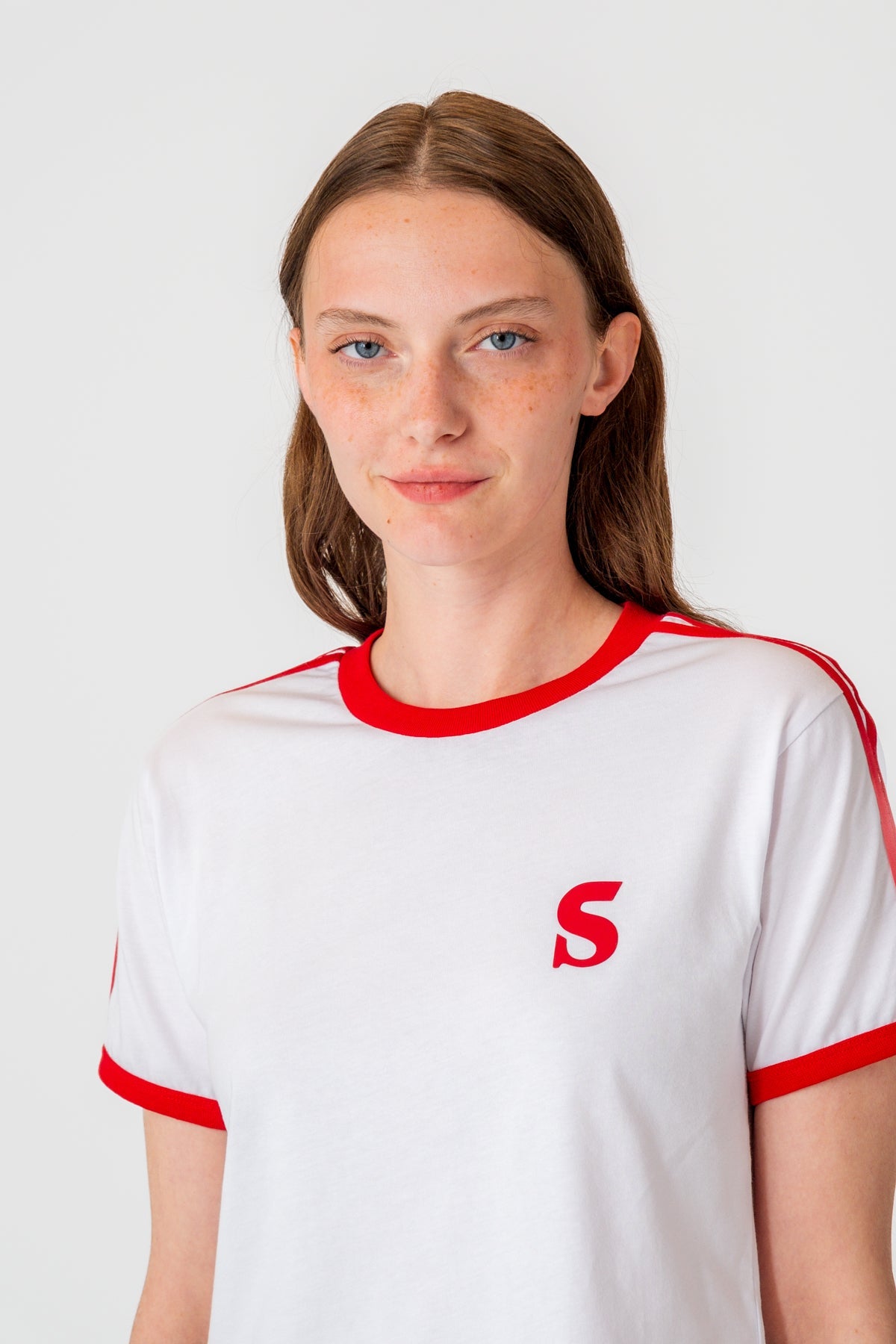 Socrates Logo Light-Weight Kadın T-Shirt - Beyaz