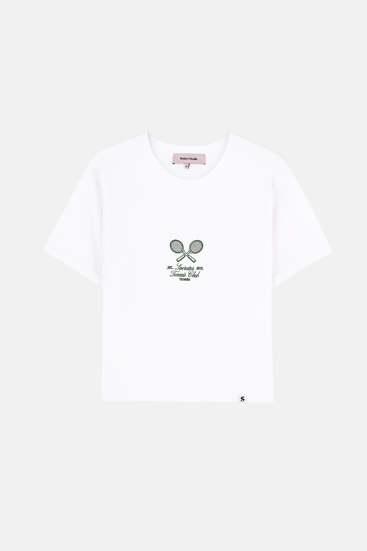 Socrates Tennis Club Light-Weight Kadın T-Shirt  - Beyaz