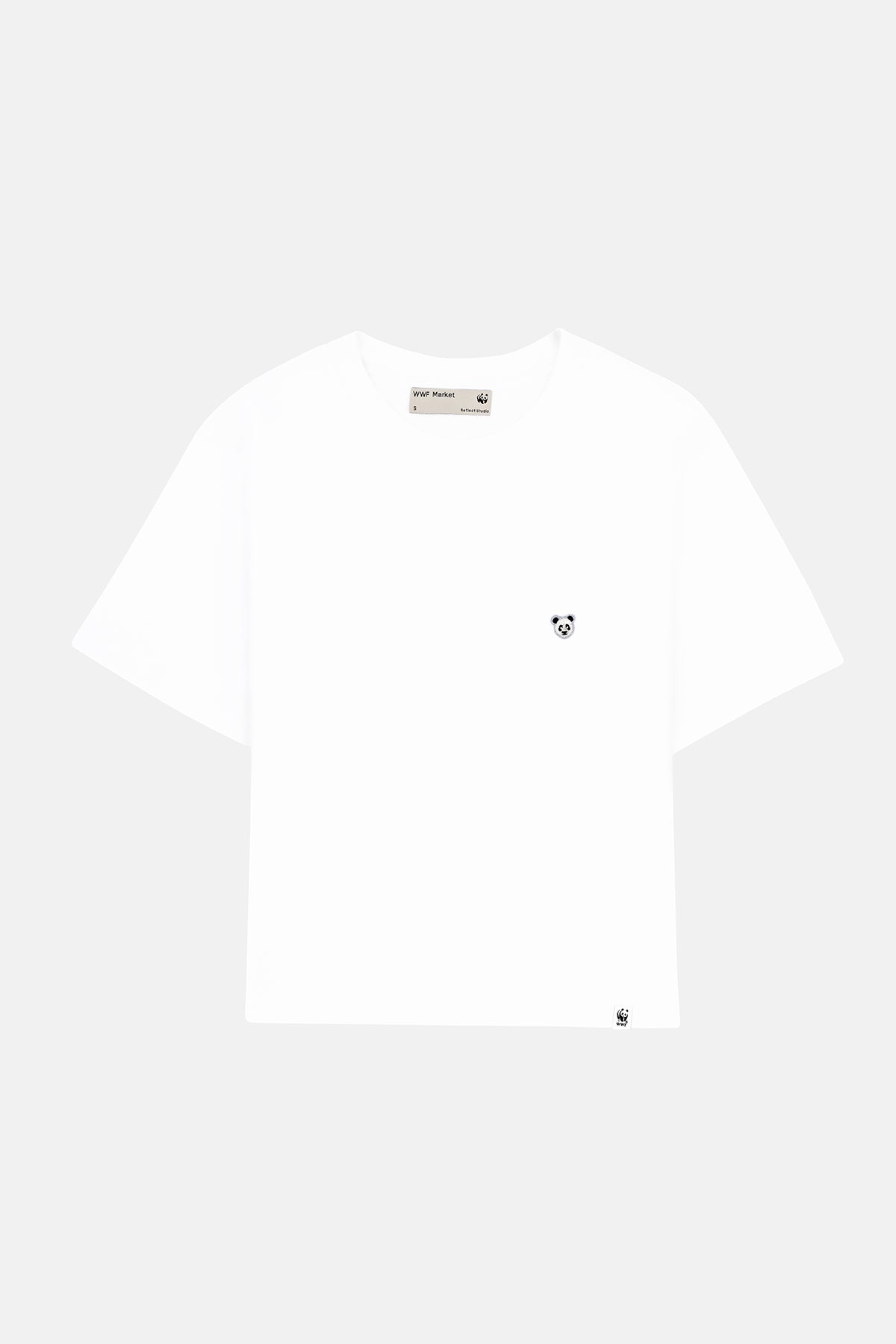 Panda Light-Weight Kadın T-Shirt  - Beyaz