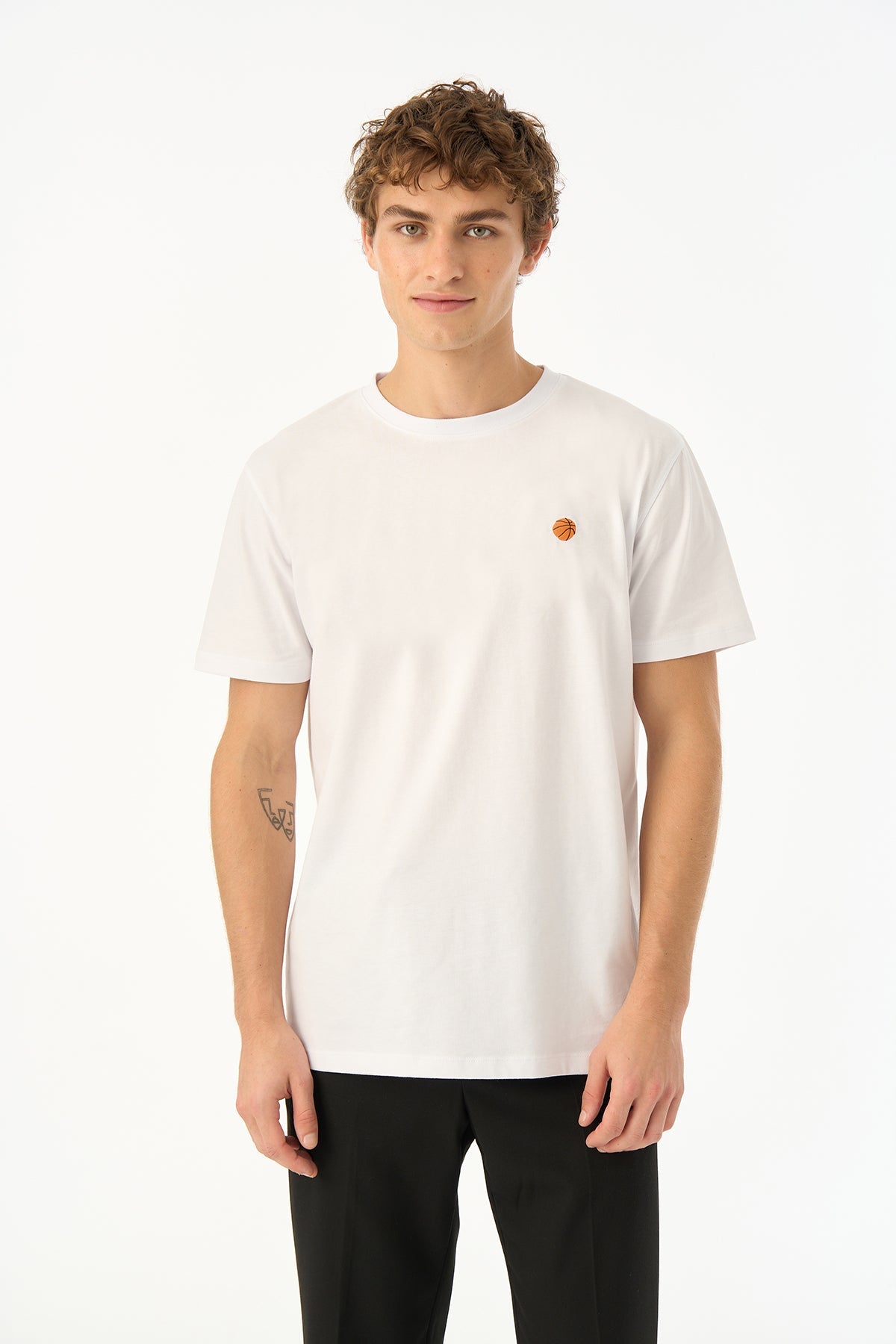 Basketball Soft T-Shirt - Beyaz