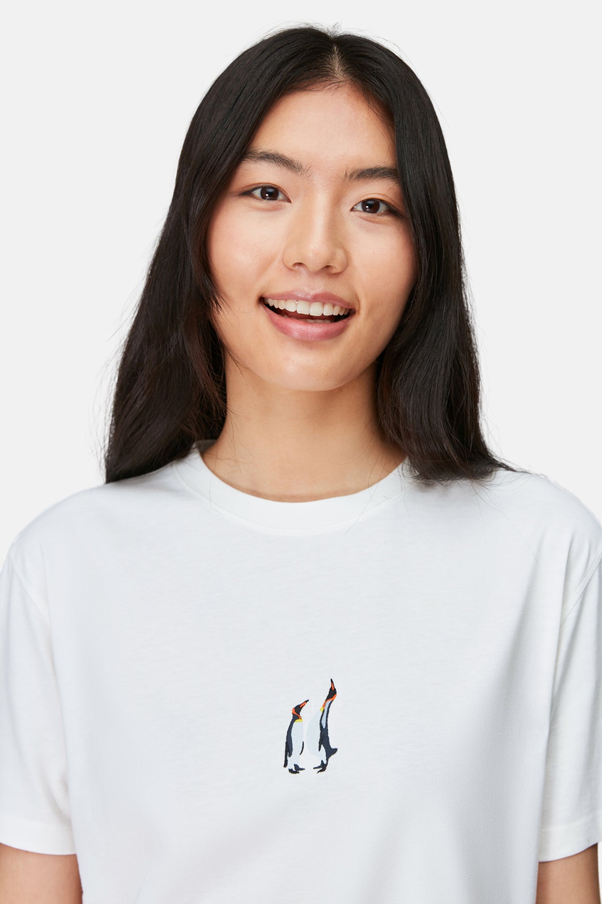 İmparator Penguen Light-Weight T-Shirt - Beyaz