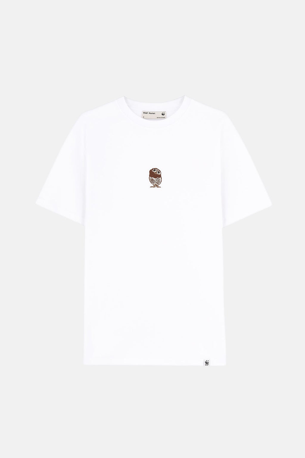 Cin Baykuşu Light-Weight T-Shirt - Beyaz