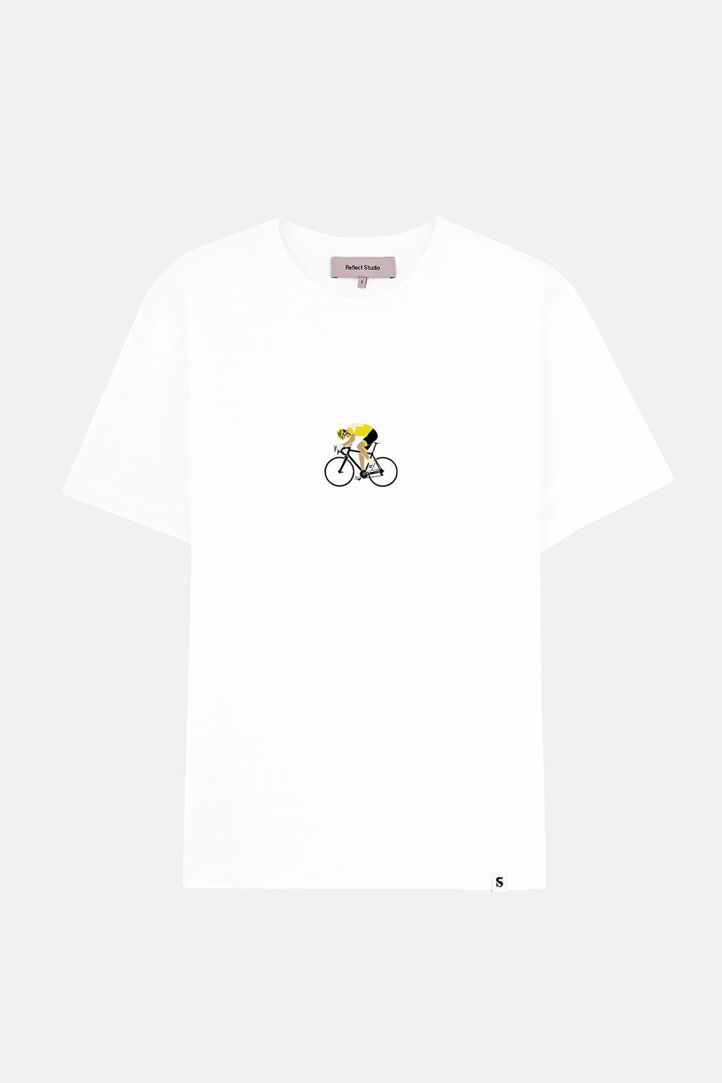 Tour De Cyclist Light-Weight T-Shirt - Beyaz