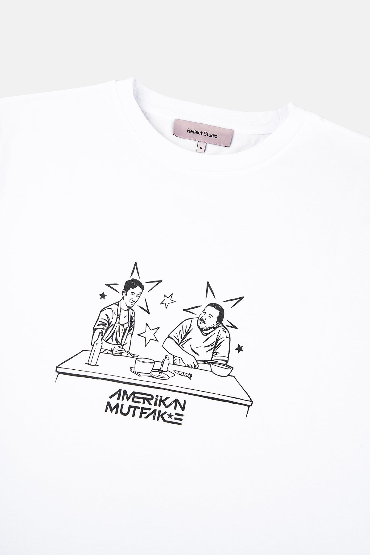 Amerikan Mutfak Light-Weight T-shirt - Beyaz