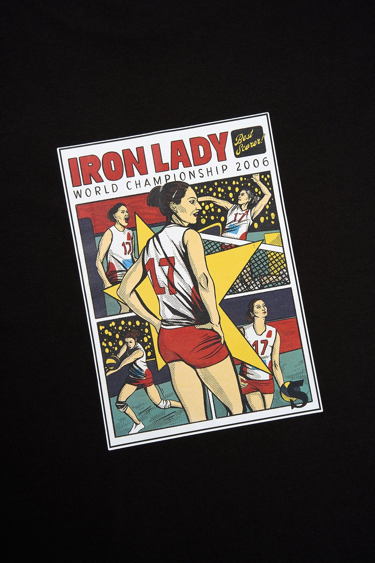 Voleybol Nesli - Iron Lady Light-Weight T-shirt - Siyah