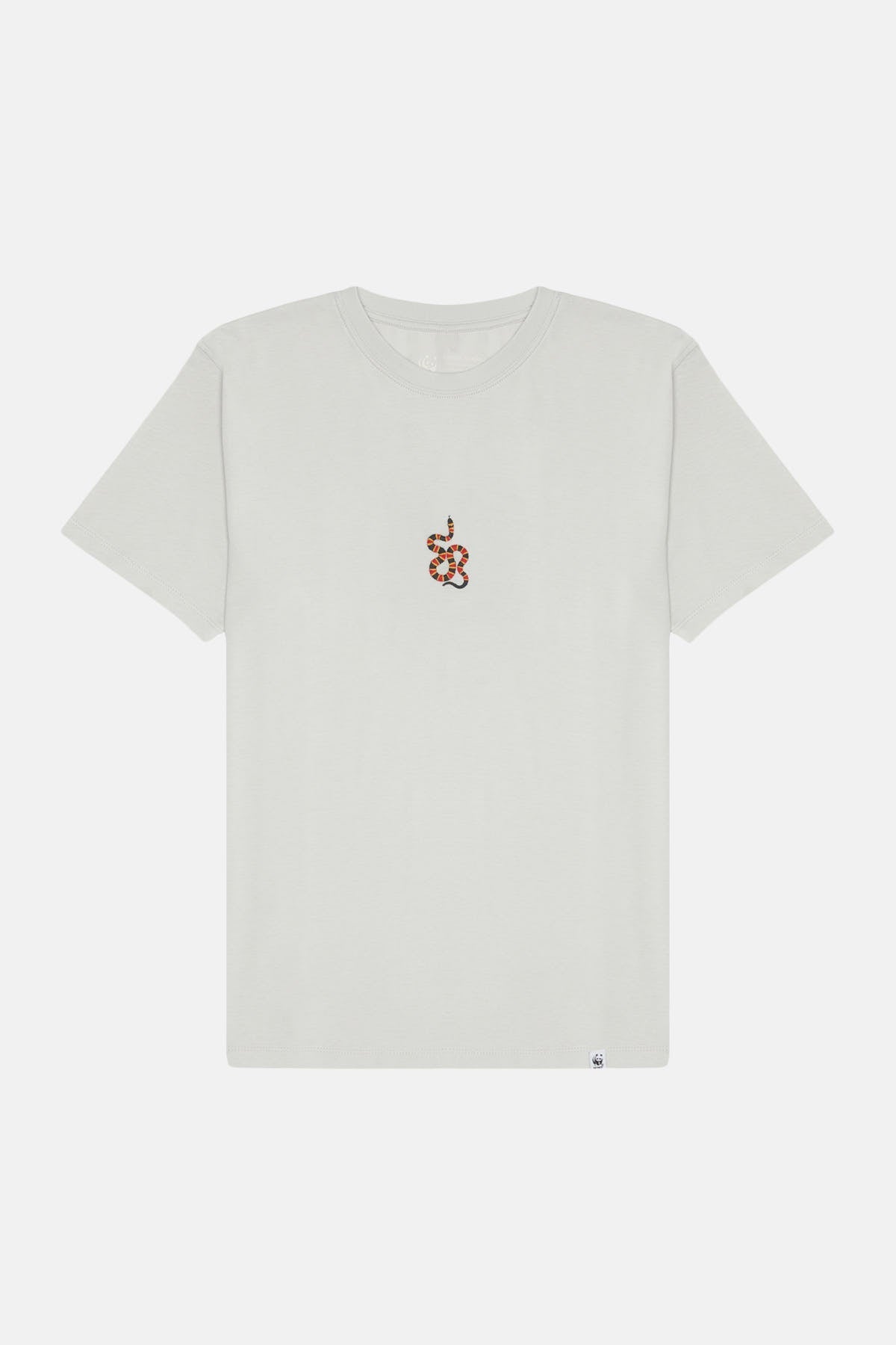 Mercan Yılanı Oversize Light-Weight T-Shirt - Açık Gri