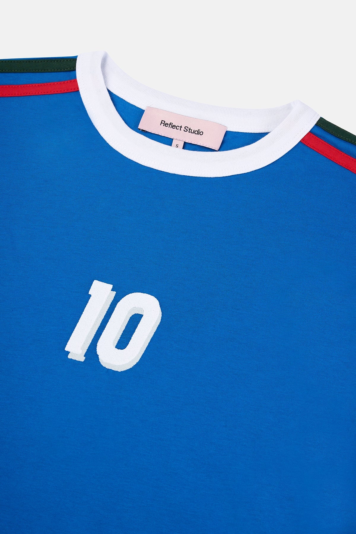 Italy 10 Light-Weight Crop T-Shirt  - Mavi